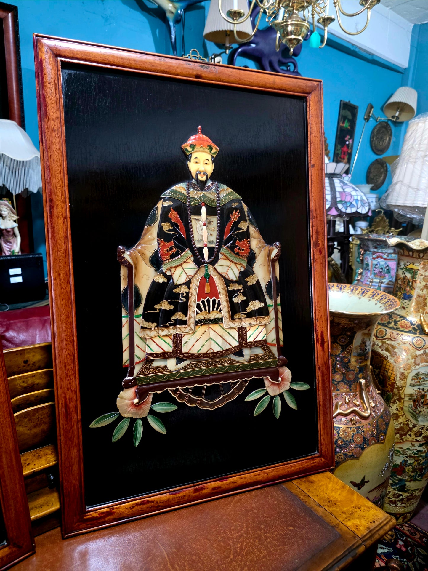 🇨🇳 Cuadros De Emperador Y Emperatriz elaborados en Jade: Retratos Imperiales Chinos 🇨🇳