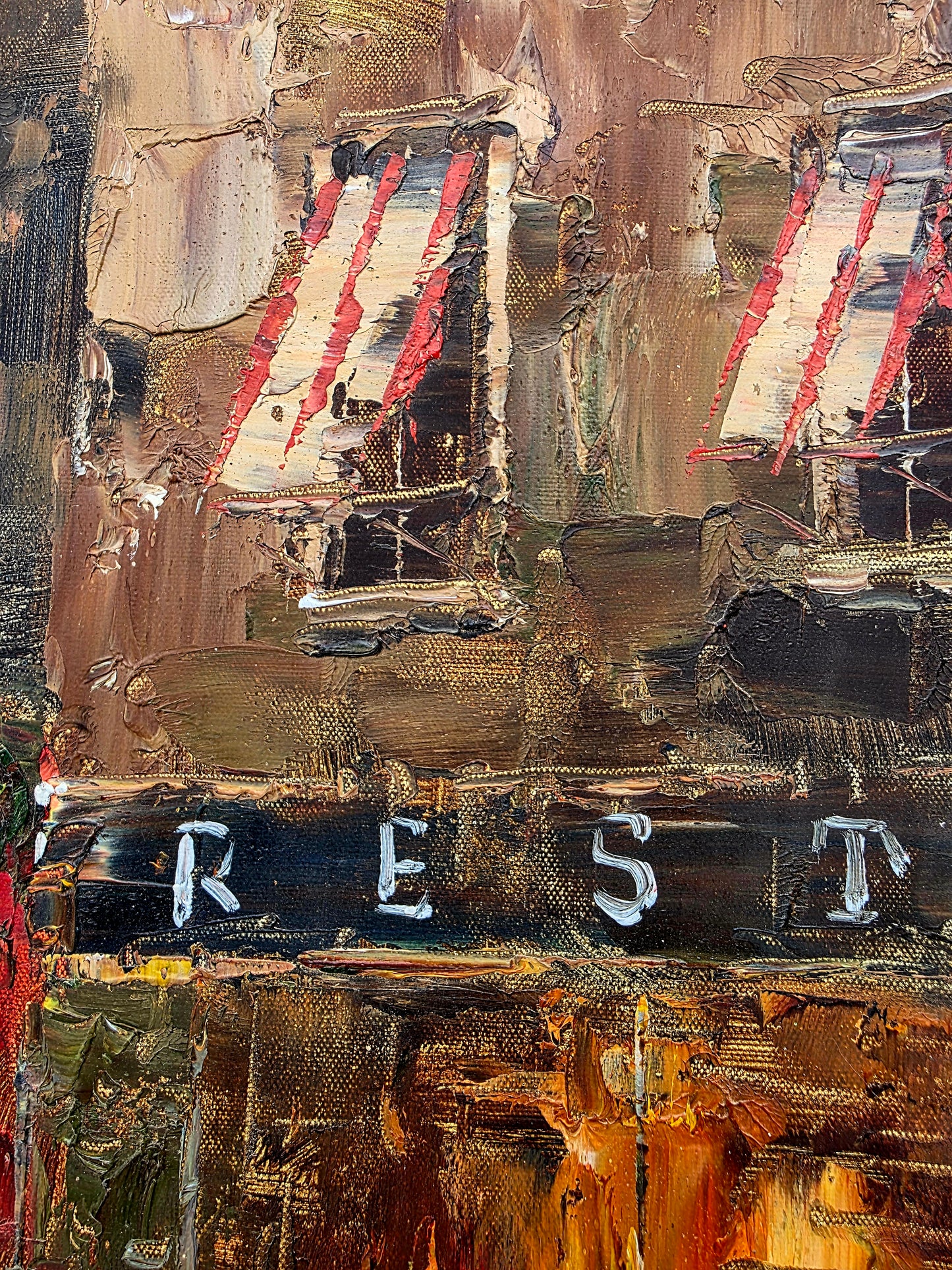 🌺🎨 Escena de cafe parisino en tonos calidos y romanticos🖌️🎨