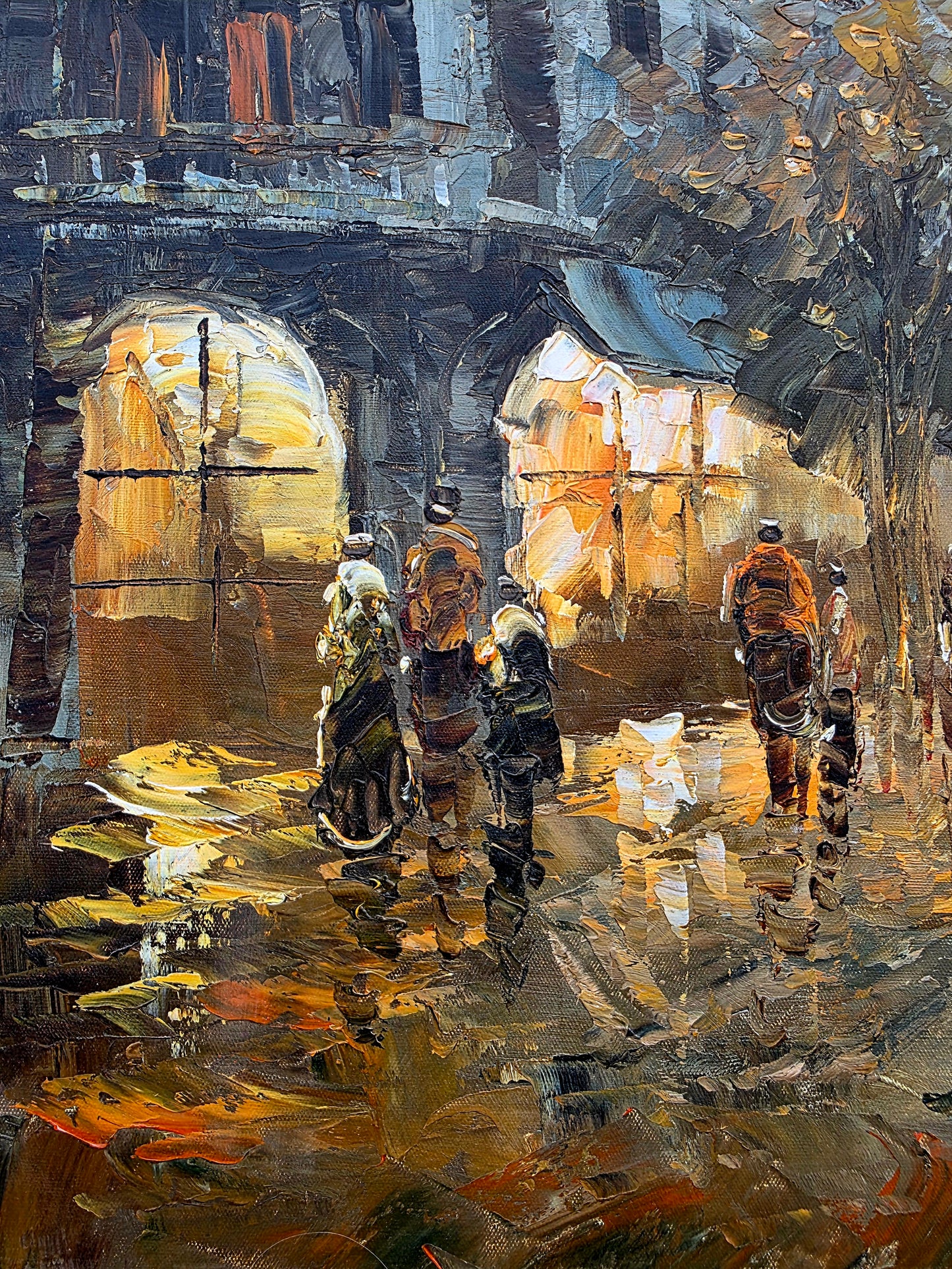 🌺🎨 Escena Urbana Europea en Técnica Impresionista🖌️🎨