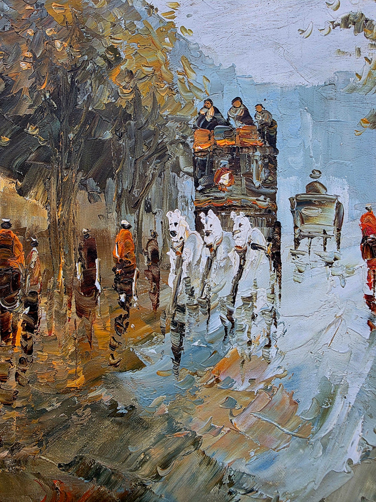 🌺🎨 Escena Urbana Europea en Técnica Impresionista🖌️🎨