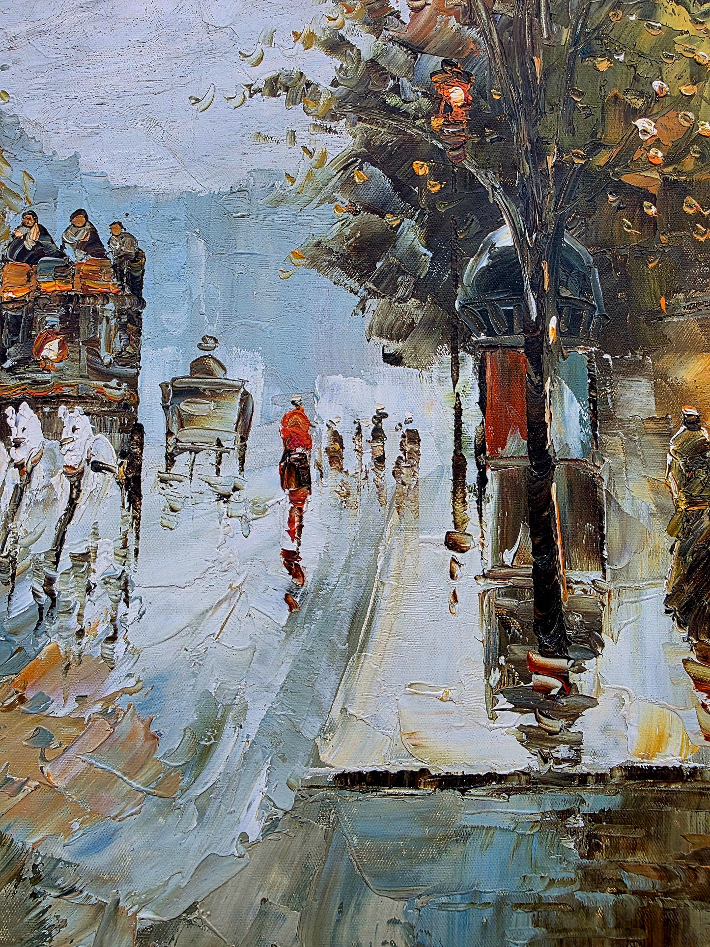 🌺🎨 Escena Urbana Europea en Técnica Impresionista🖌️🎨