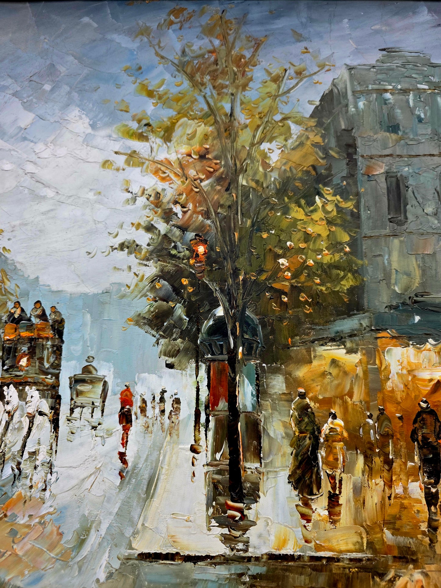 🌺🎨 Escena Urbana Europea en Técnica Impresionista🖌️🎨