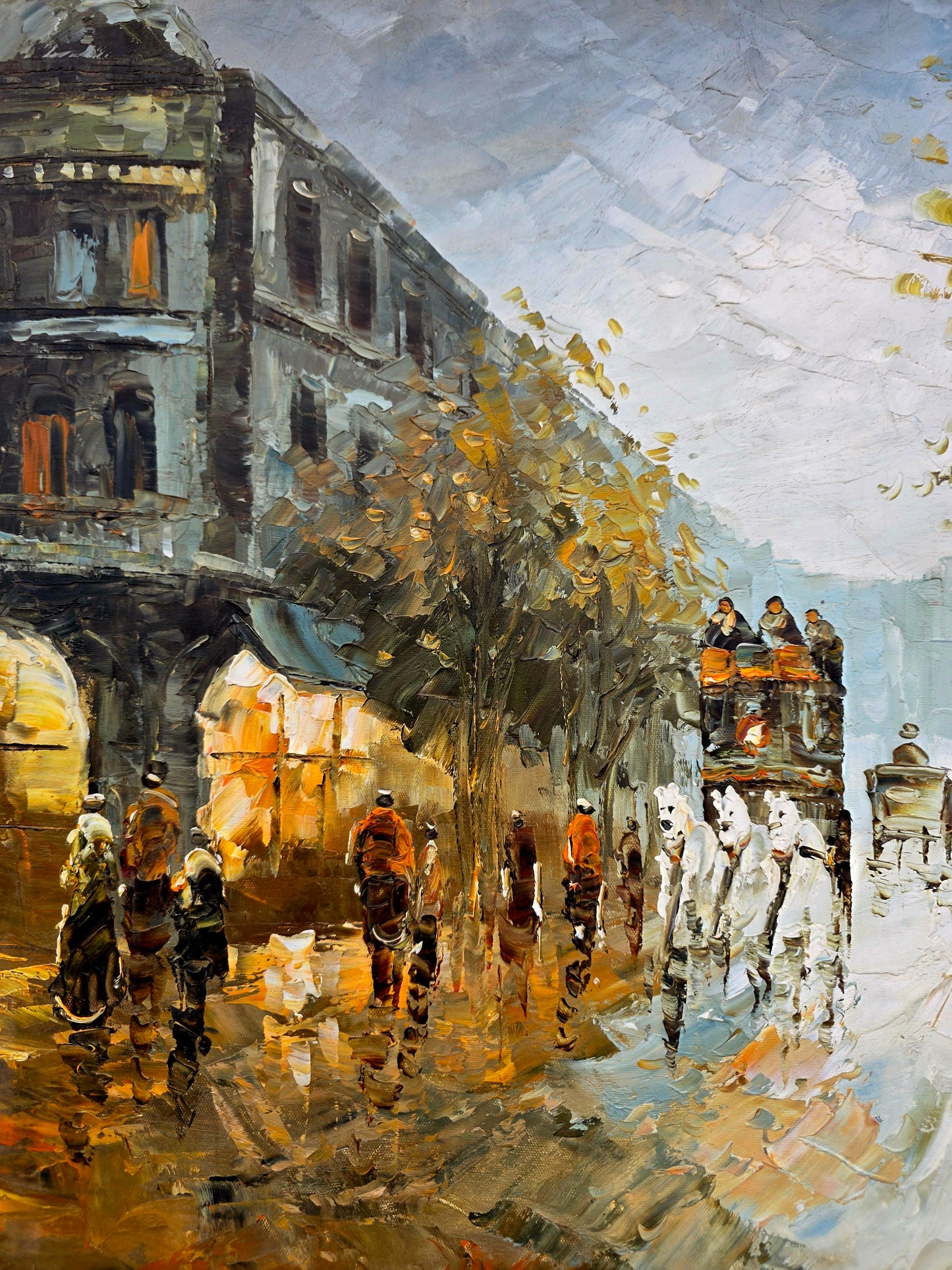 🌺🎨 Escena Urbana Europea en Técnica Impresionista🖌️🎨