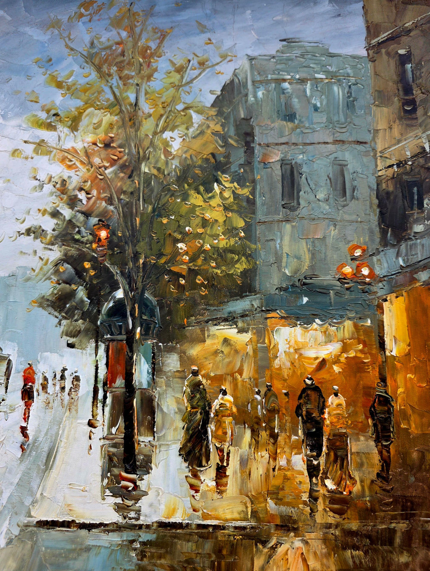 🌺🎨 Escena Urbana Europea en Técnica Impresionista🖌️🎨