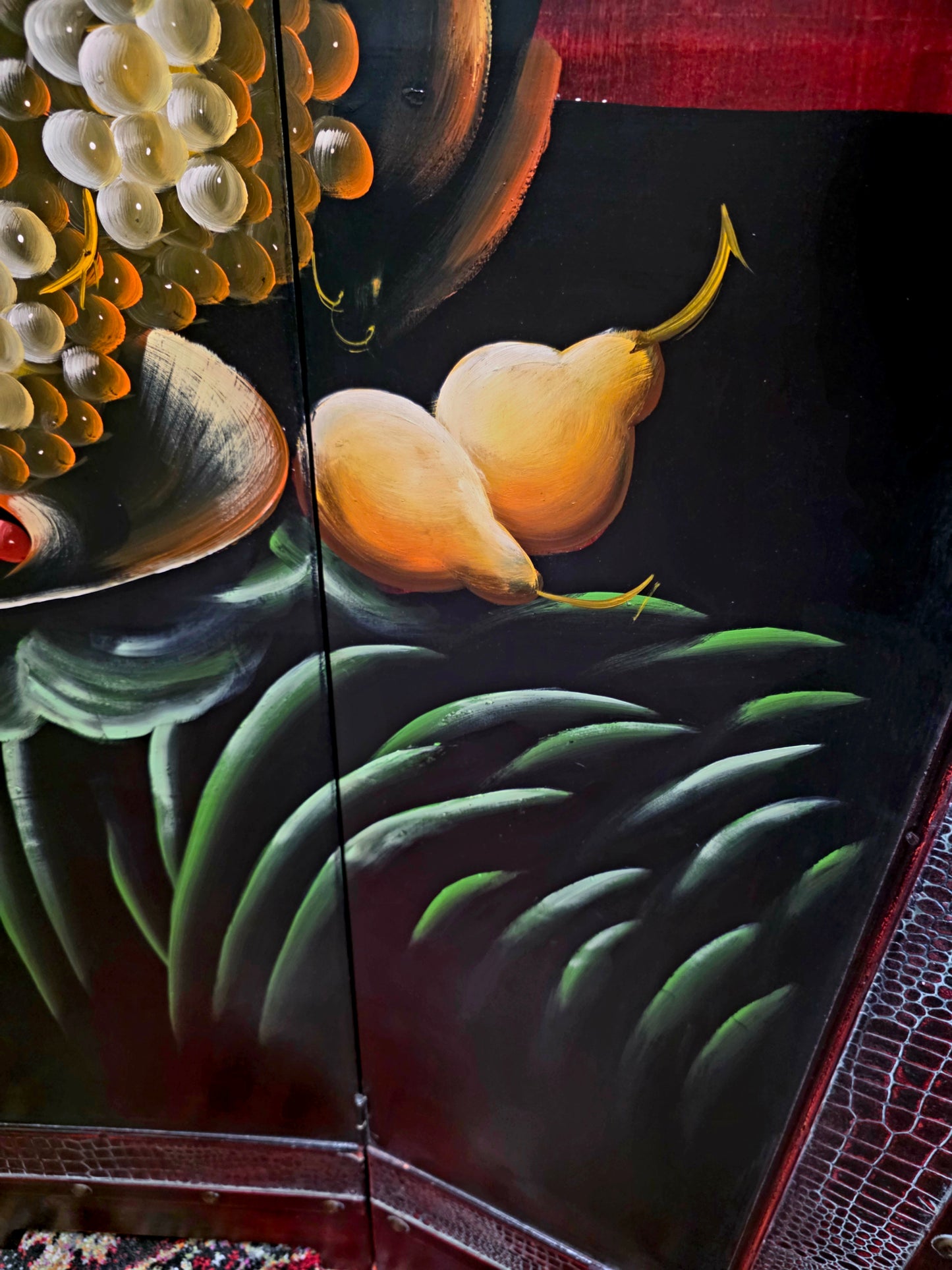 🌺🔱 Biombo / Separador de Ambientes Pintado a Mano – Obra de Arte Funcional 🖌️🎨