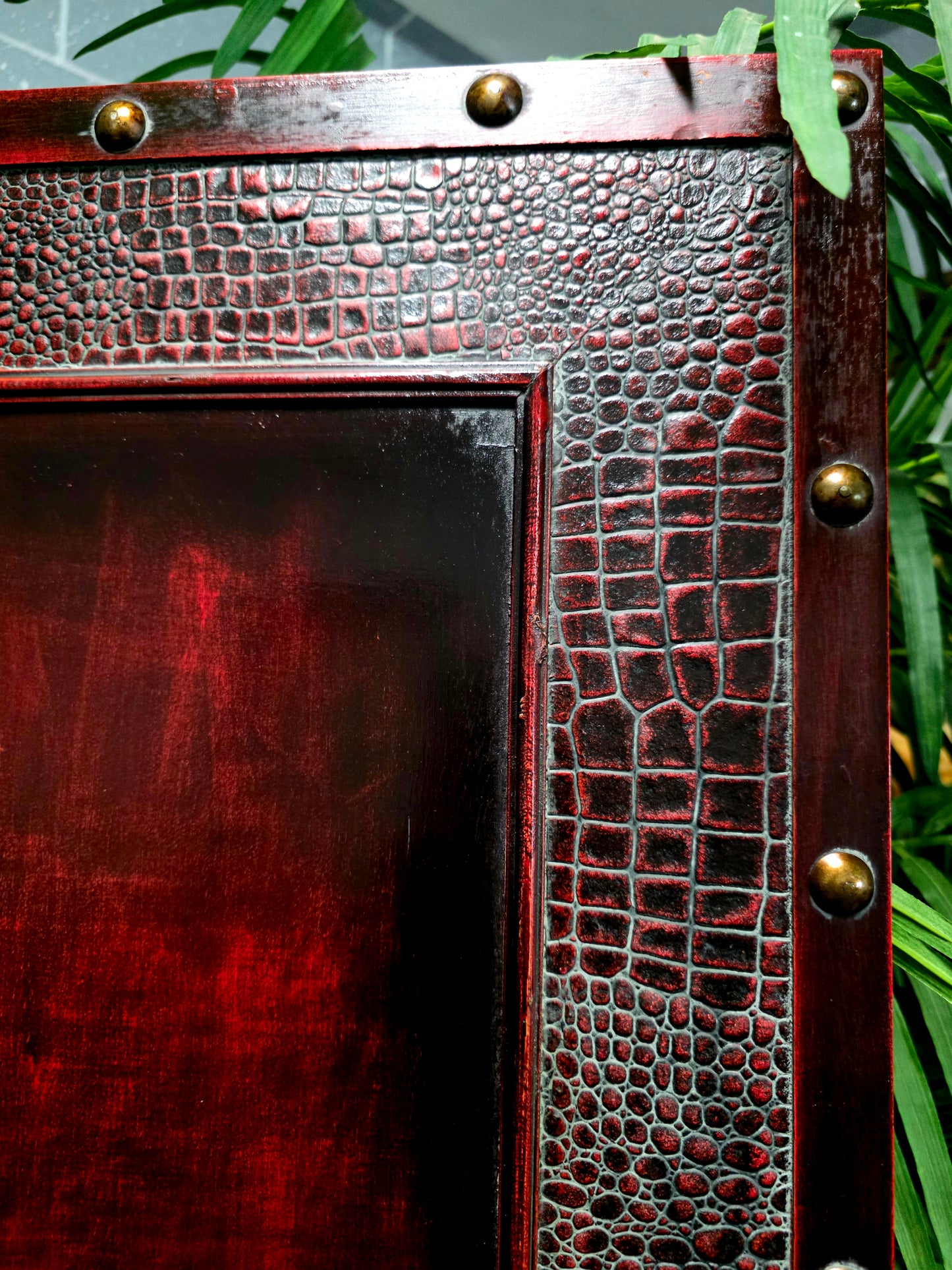 🌺🔱 Biombo / Separador de Ambientes Pintado a Mano – Obra de Arte Funcional 🖌️🎨