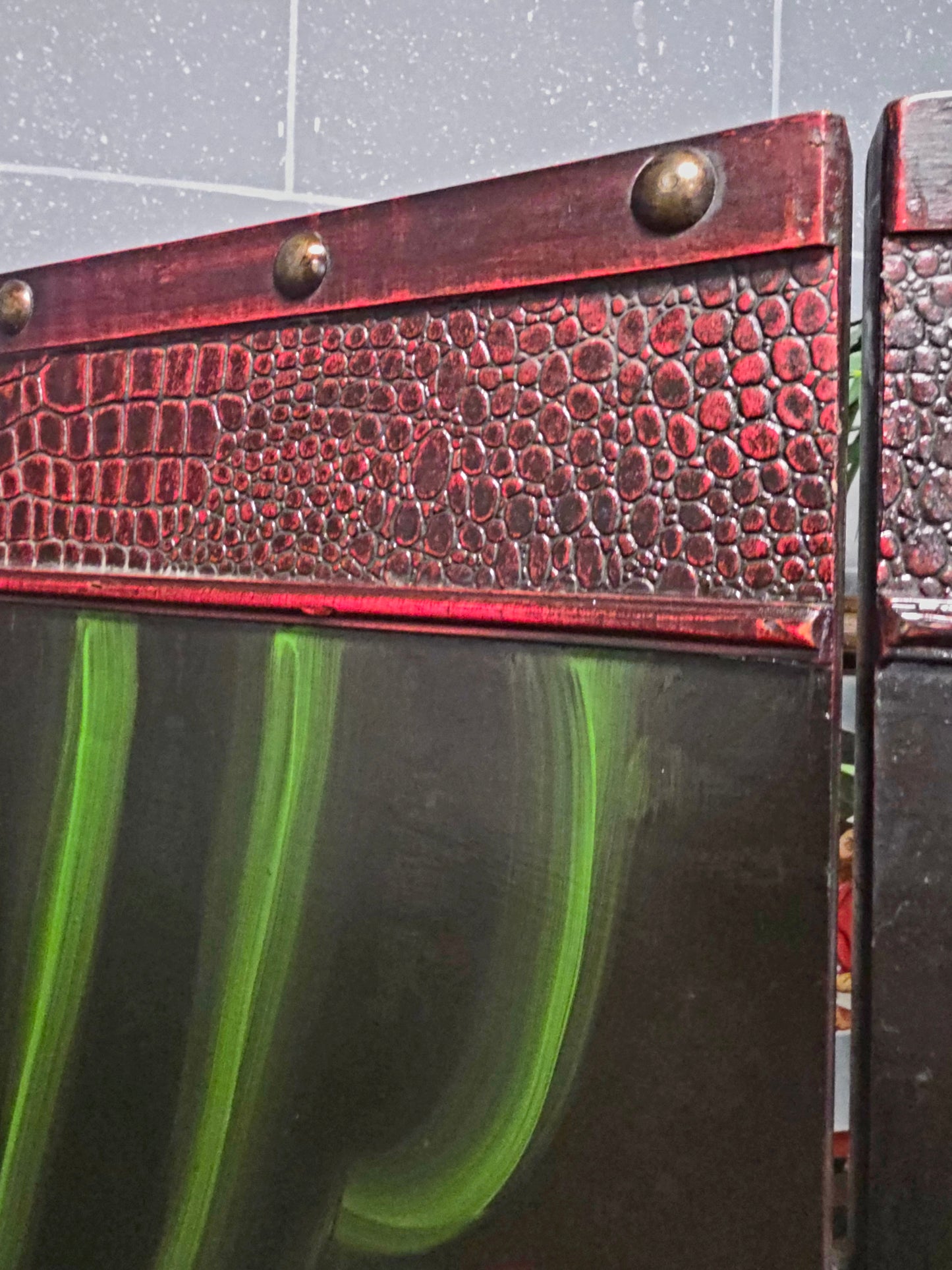 🌺🔱 Biombo / Separador de Ambientes Pintado a Mano – Obra de Arte Funcional 🖌️🎨