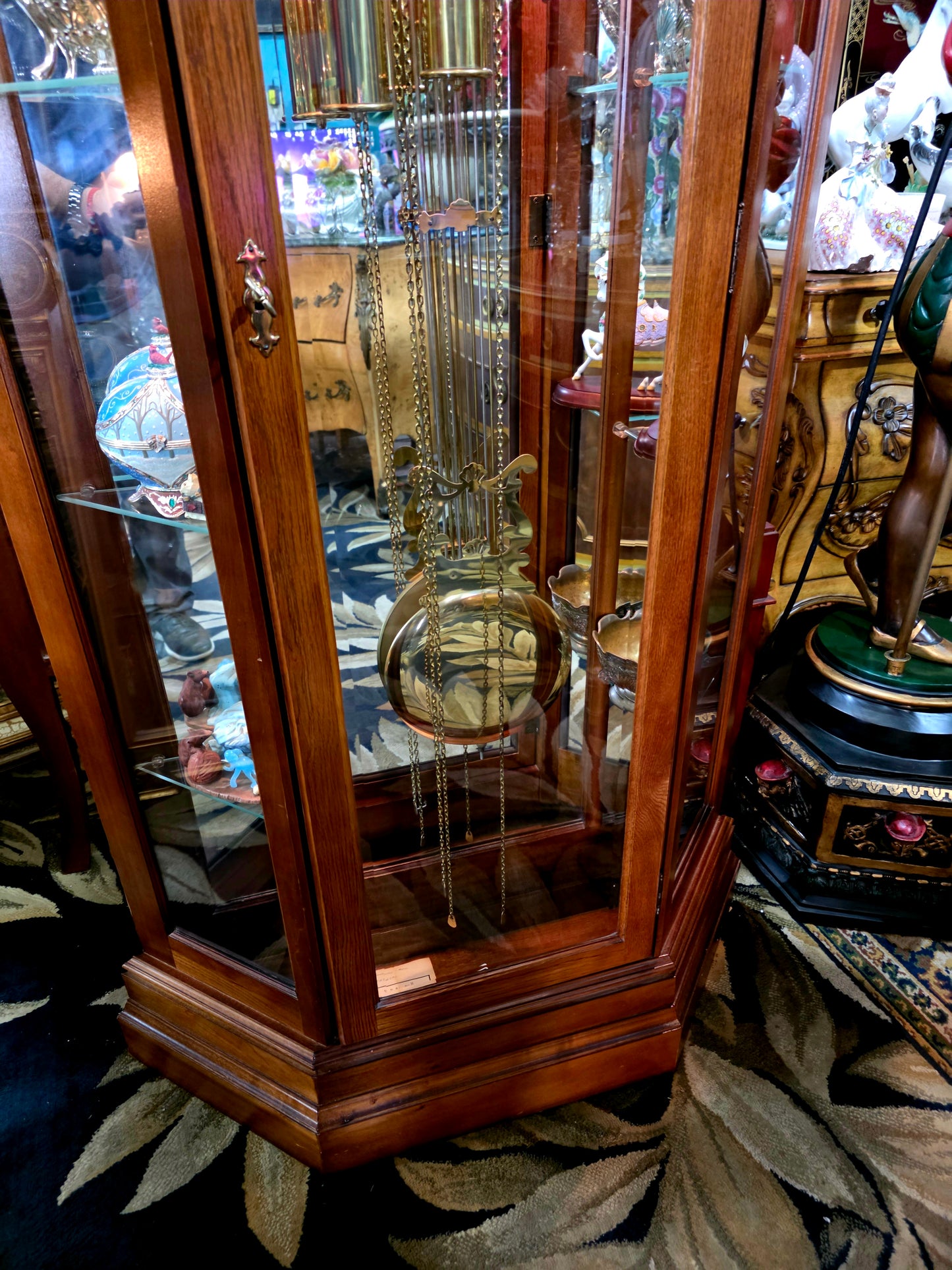 🕰️ Reloj de pie Ridgeway con placa grabada “LACAYO” — Elegancia atemporal y presencia majestuosa 🇺🇸✨