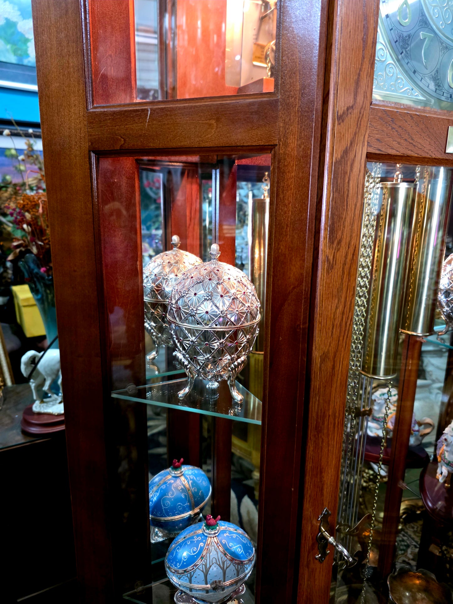 🕰️ Reloj de pie Ridgeway con placa grabada “LACAYO” — Elegancia atemporal y presencia majestuosa 🇺🇸✨