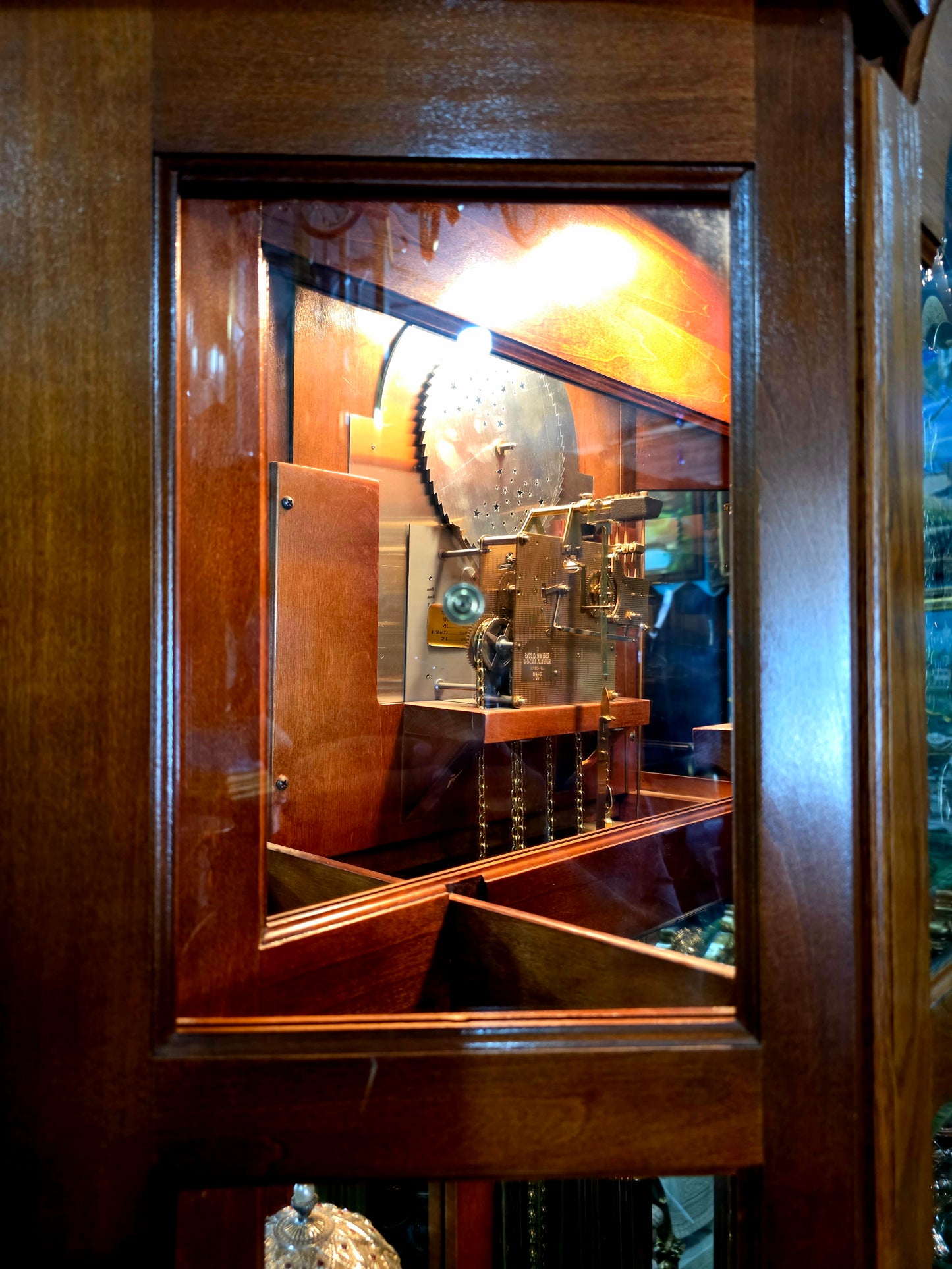 🕰️ Reloj de pie Ridgeway con placa grabada “LACAYO” — Elegancia atemporal y presencia majestuosa 🇺🇸✨