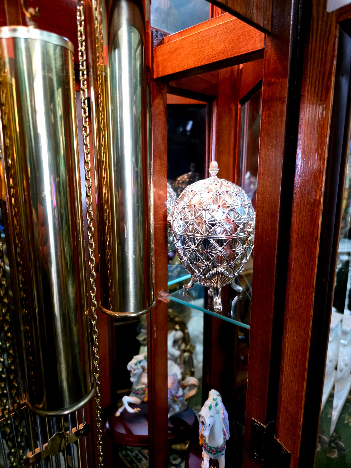 🕰️ Reloj de pie Ridgeway con placa grabada “LACAYO” — Elegancia atemporal y presencia majestuosa 🇺🇸✨