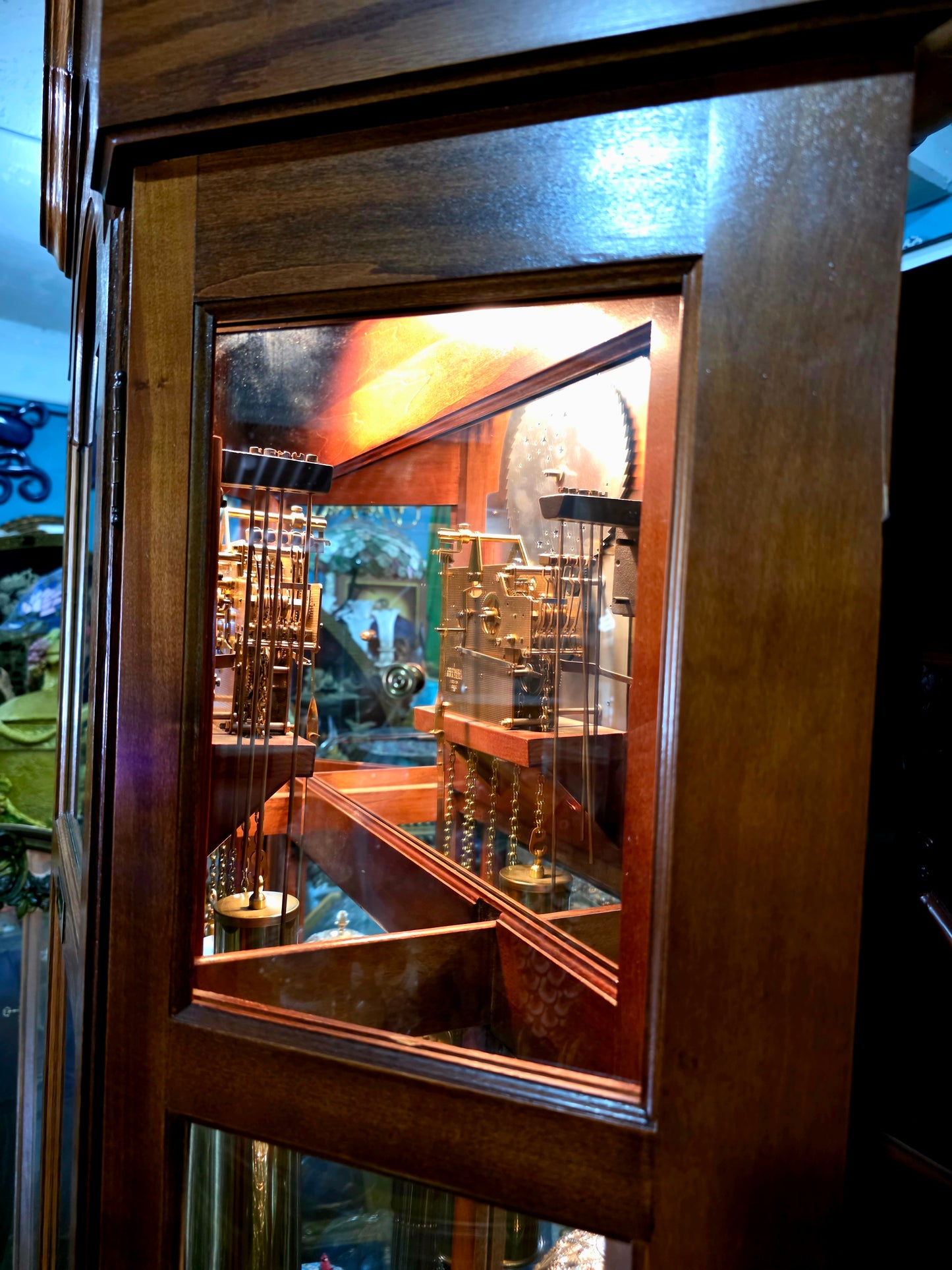 🕰️ Reloj de pie Ridgeway con placa grabada “LACAYO” — Elegancia atemporal y presencia majestuosa 🇺🇸✨