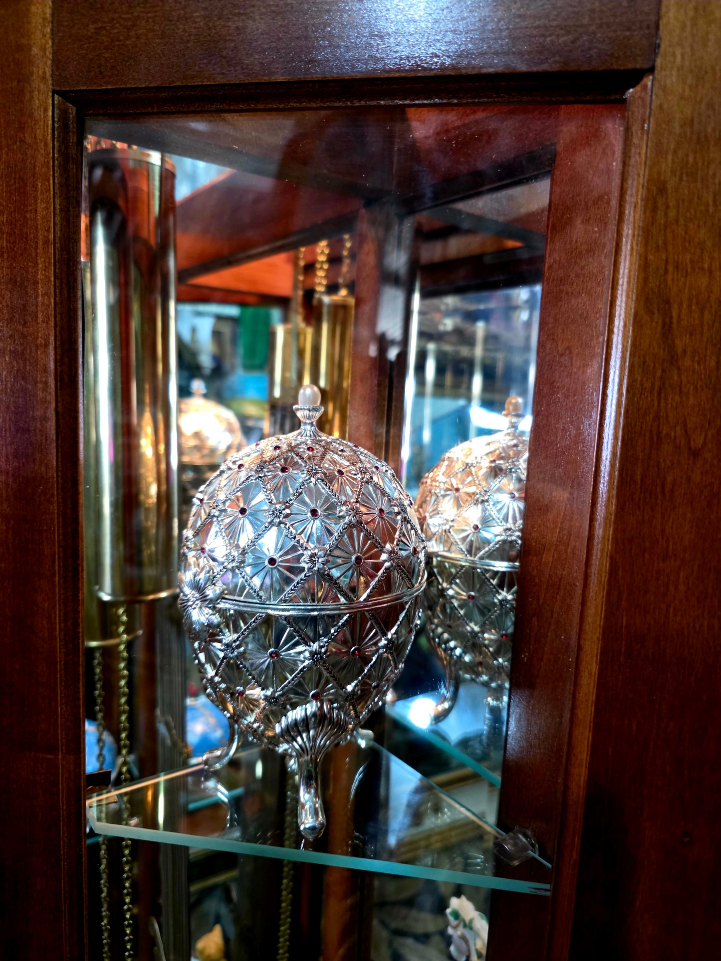 🕰️ Reloj de pie Ridgeway con placa grabada “LACAYO” — Elegancia atemporal y presencia majestuosa 🇺🇸✨