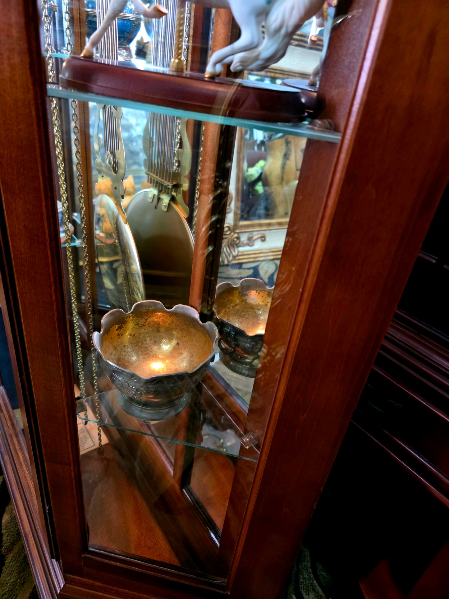 🕰️ Reloj de pie Ridgeway con placa grabada “LACAYO” — Elegancia atemporal y presencia majestuosa 🇺🇸✨