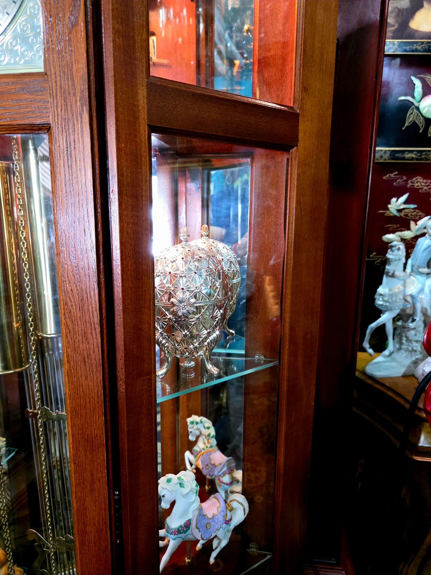 🕰️ Reloj de pie Ridgeway con placa grabada “LACAYO” — Elegancia atemporal y presencia majestuosa 🇺🇸✨