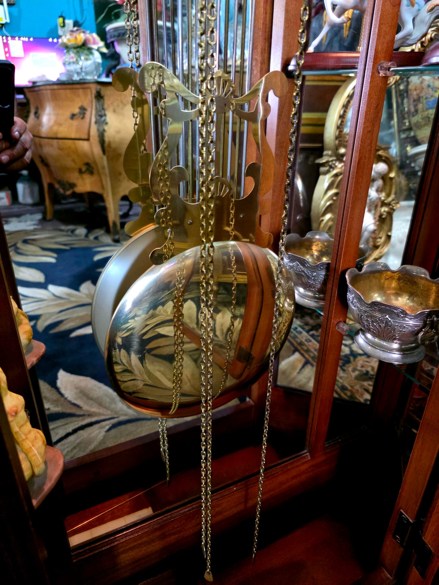 🕰️ Reloj de pie Ridgeway con placa grabada “LACAYO” — Elegancia atemporal y presencia majestuosa 🇺🇸✨