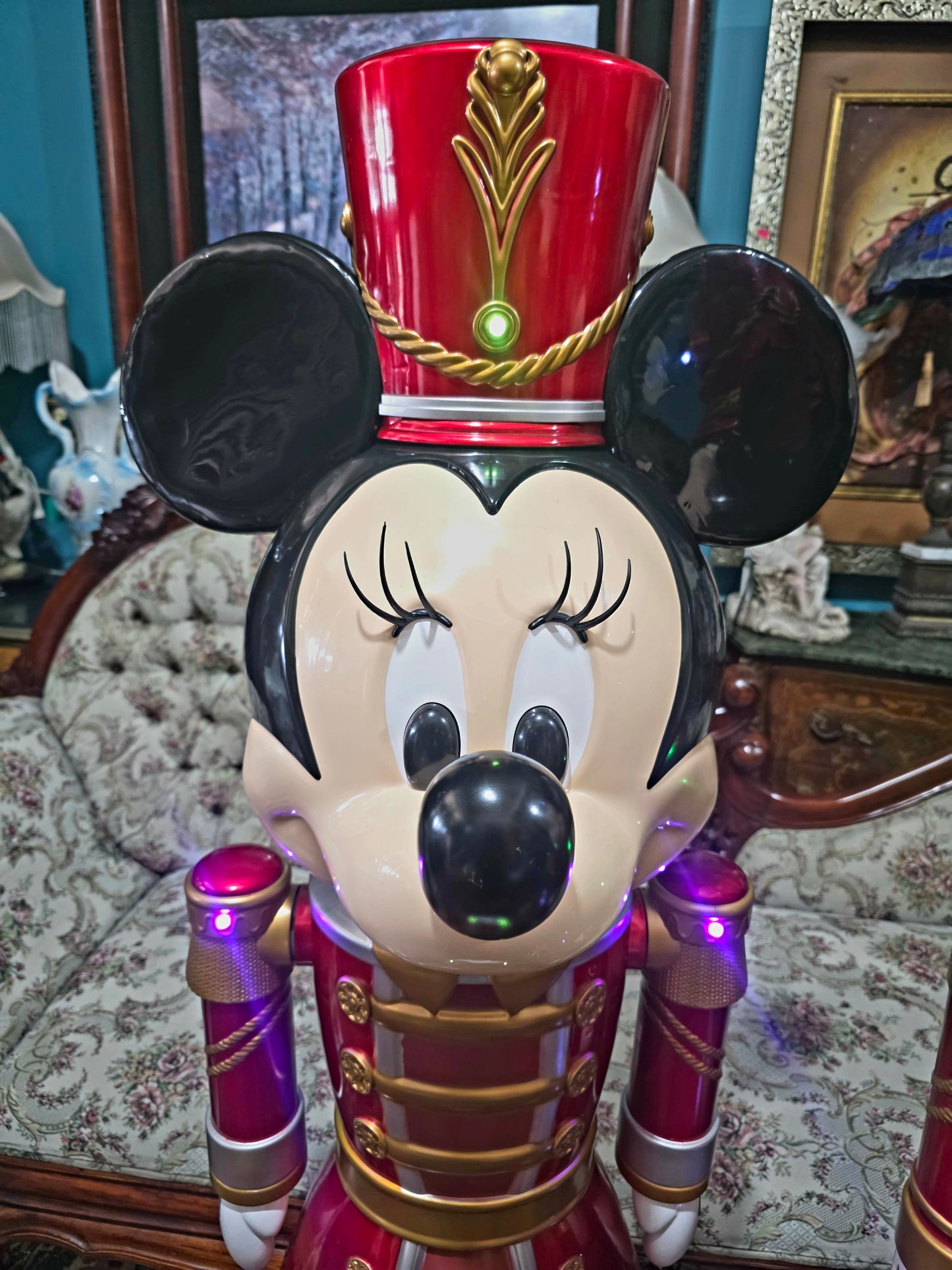 🎄❄️🎄 ✨ Par de Cascanueces Disney: Mickey y Minnie en versión festiva monumental 🎄❄️🎅