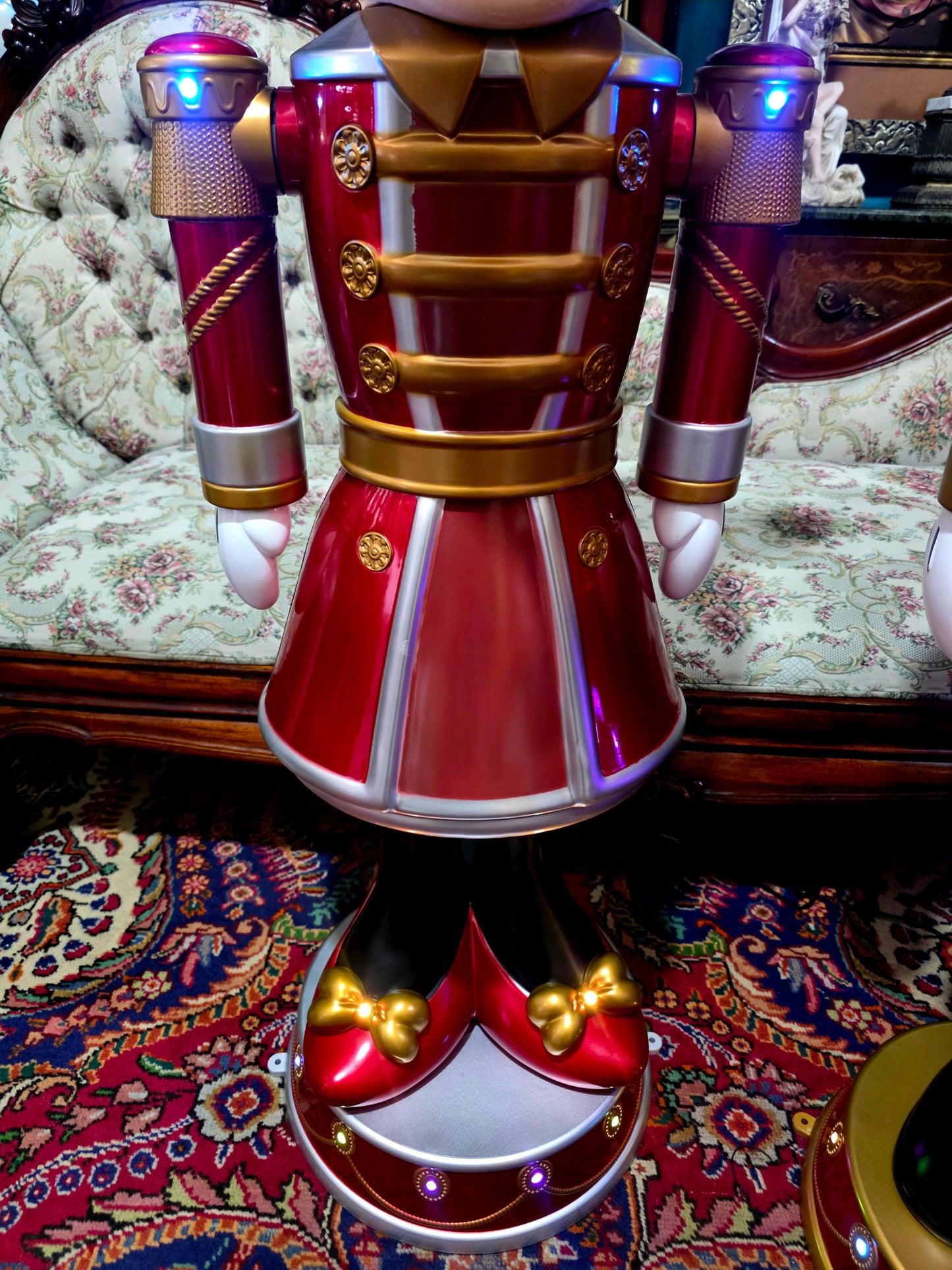 🎄❄️🎄 ✨ Par de Cascanueces Disney: Mickey y Minnie en versión festiva monumental 🎄❄️🎅