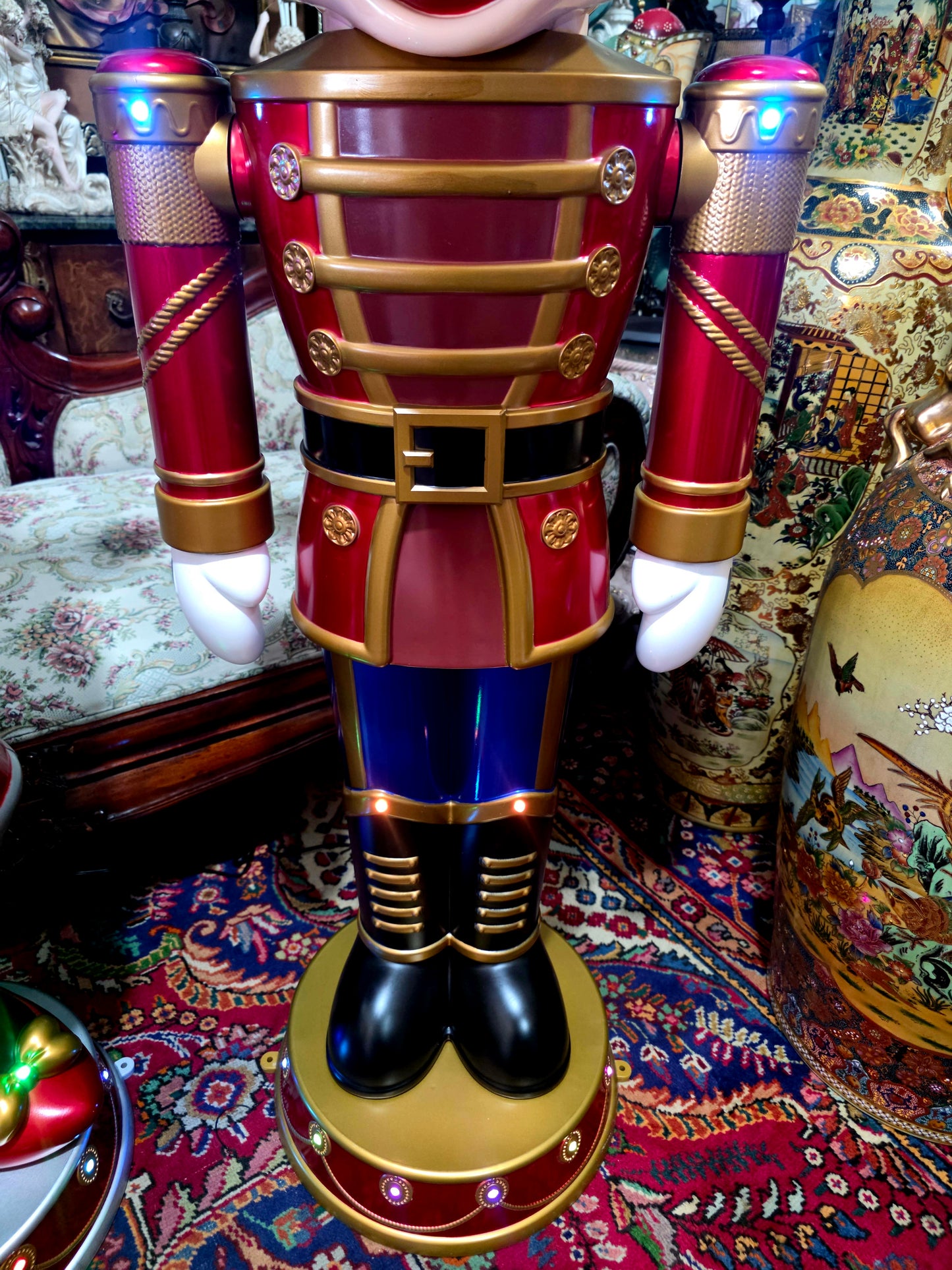 🎄❄️🎄 ✨ Par de Cascanueces Disney: Mickey y Minnie en versión festiva monumental 🎄❄️🎅