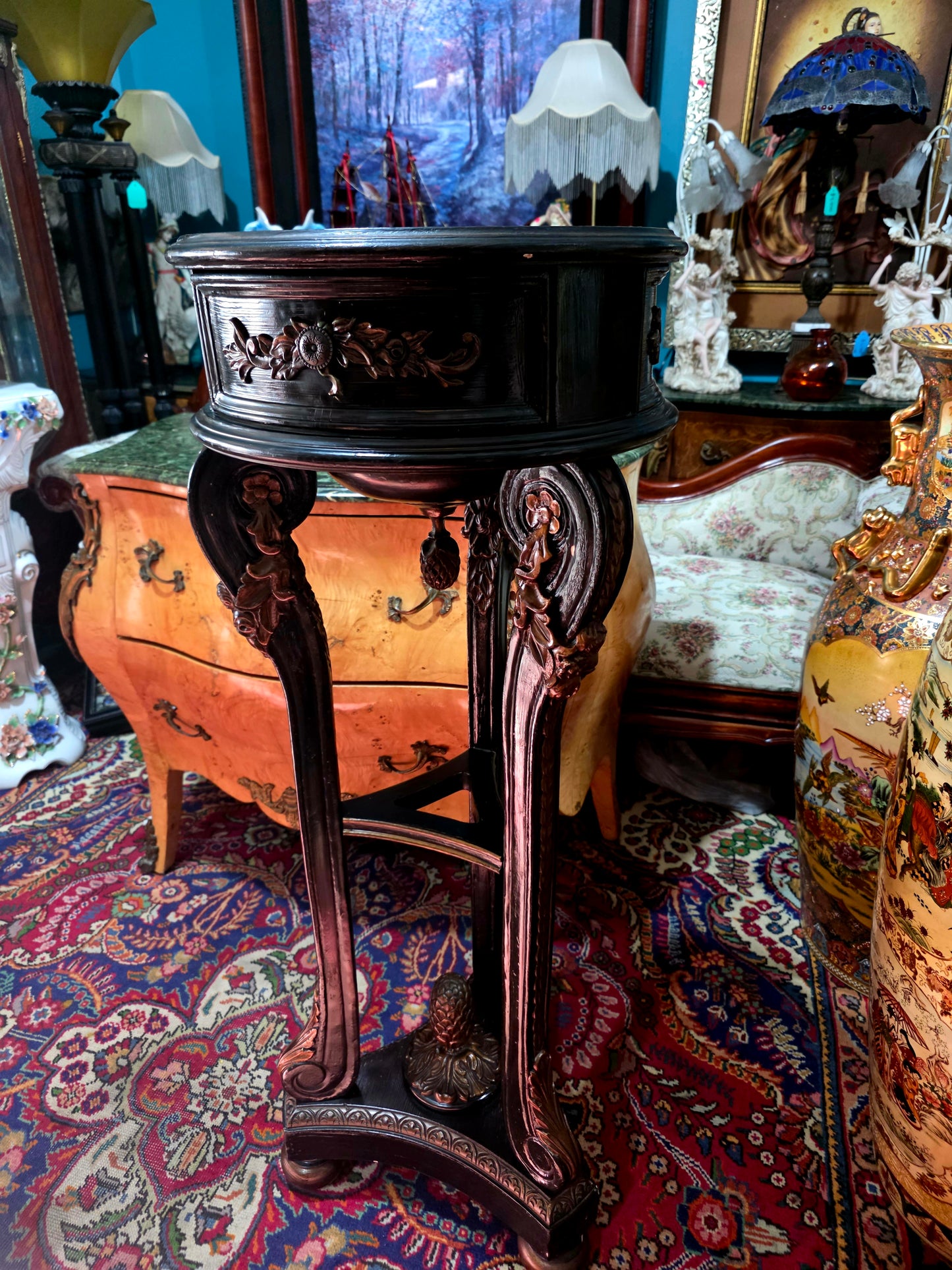 ✨Pedestal de Madera con Cajón Integrado✨