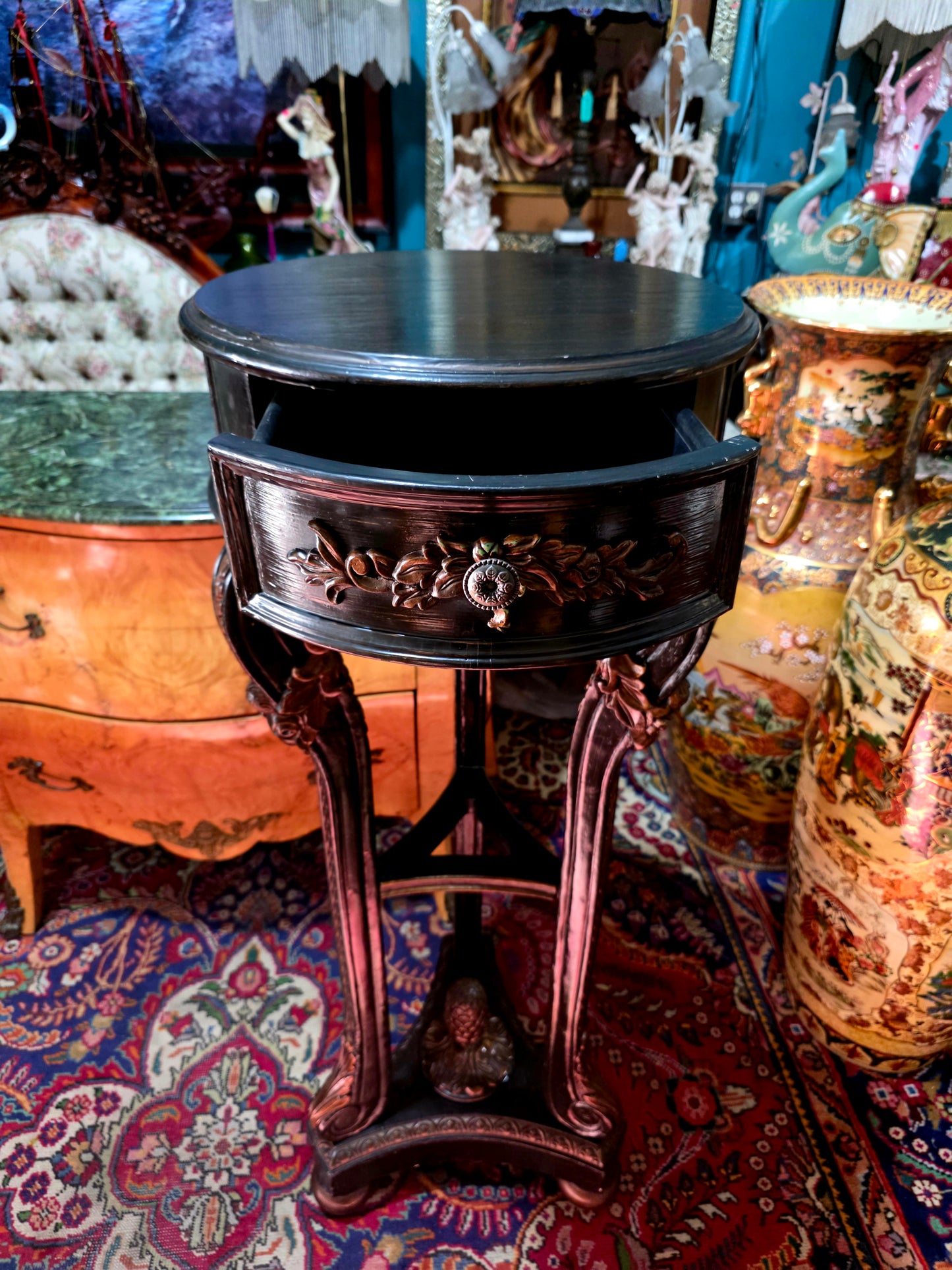 ✨Pedestal de Madera con Cajón Integrado✨