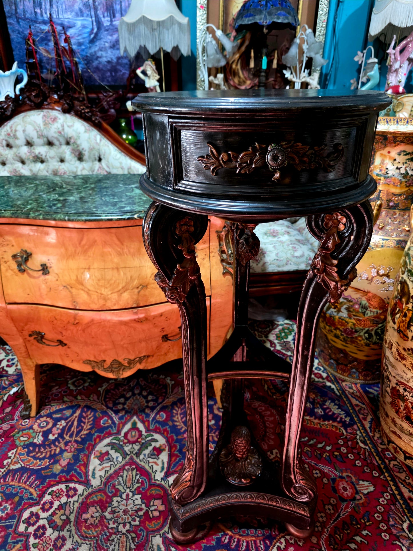 ✨Pedestal de Madera con Cajón Integrado✨