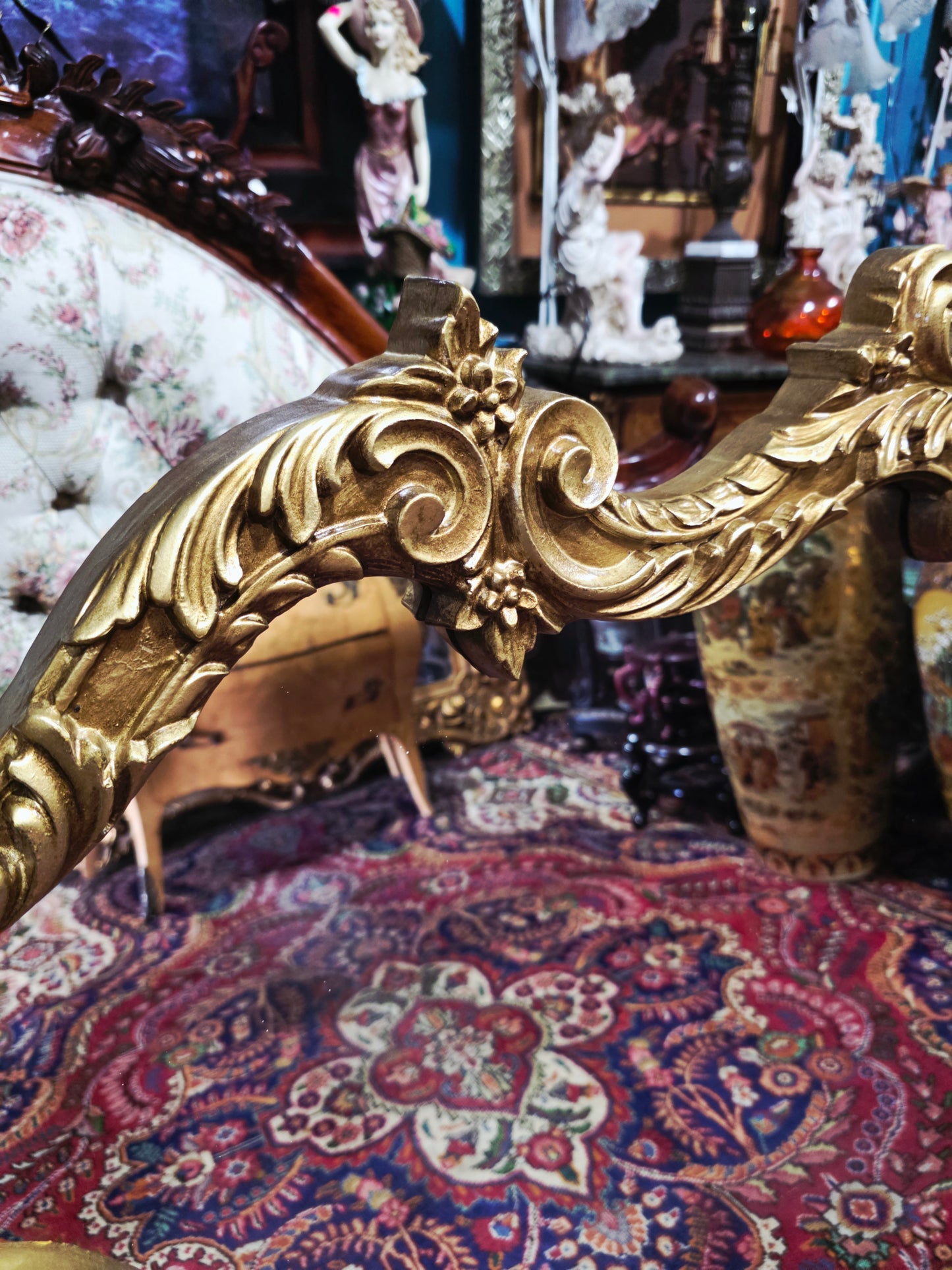 🩷Espejo Rococo Con Decoración de Romeo Y Julieta🩷