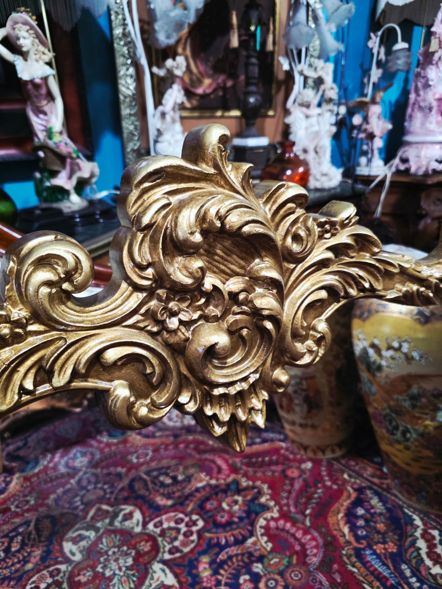 🩷Espejo Rococo Con Decoración de Romeo Y Julieta🩷