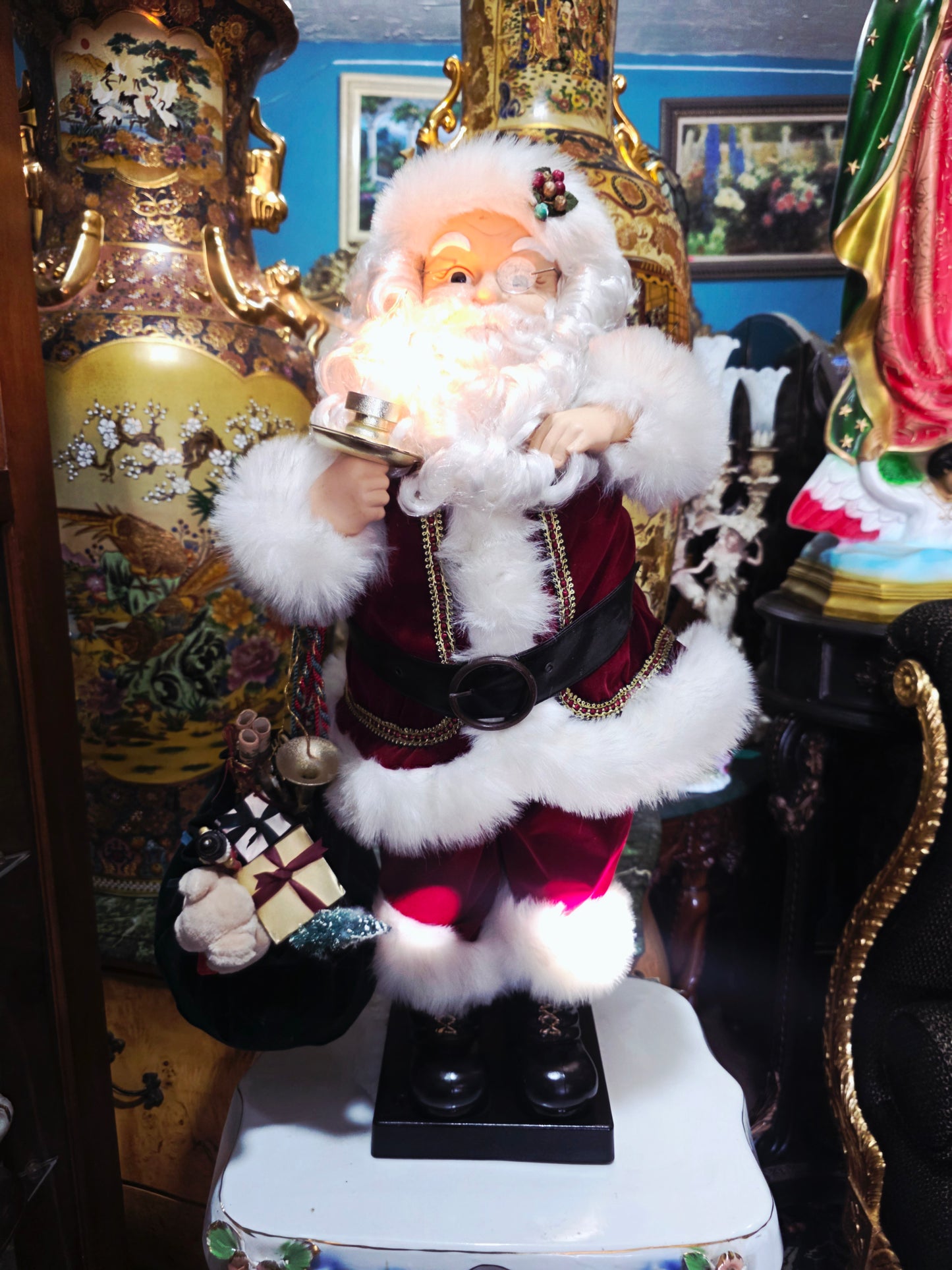 🎅 Vintage Santa Claus Animated Figure – Holiday Creations 1998 🎄