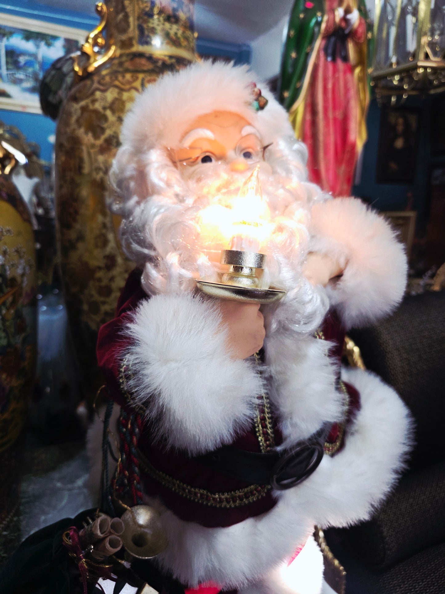 🎅 Vintage Santa Claus Animated Figure – Holiday Creations 1998 🎄