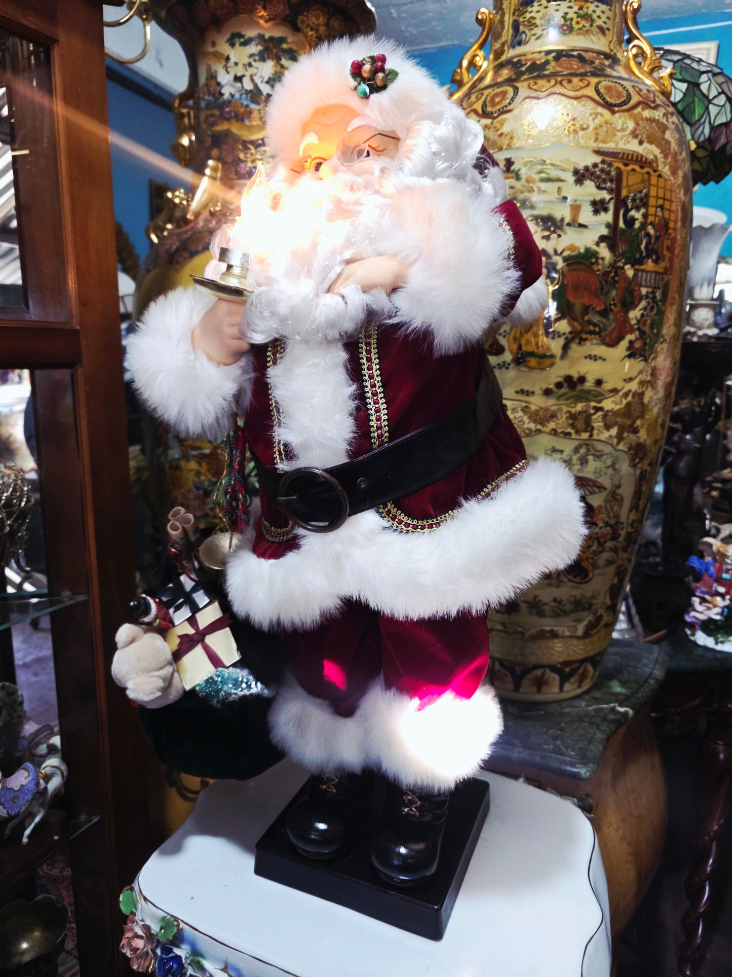 🎅 Vintage Santa Claus Animated Figure – Holiday Creations 1998 🎄