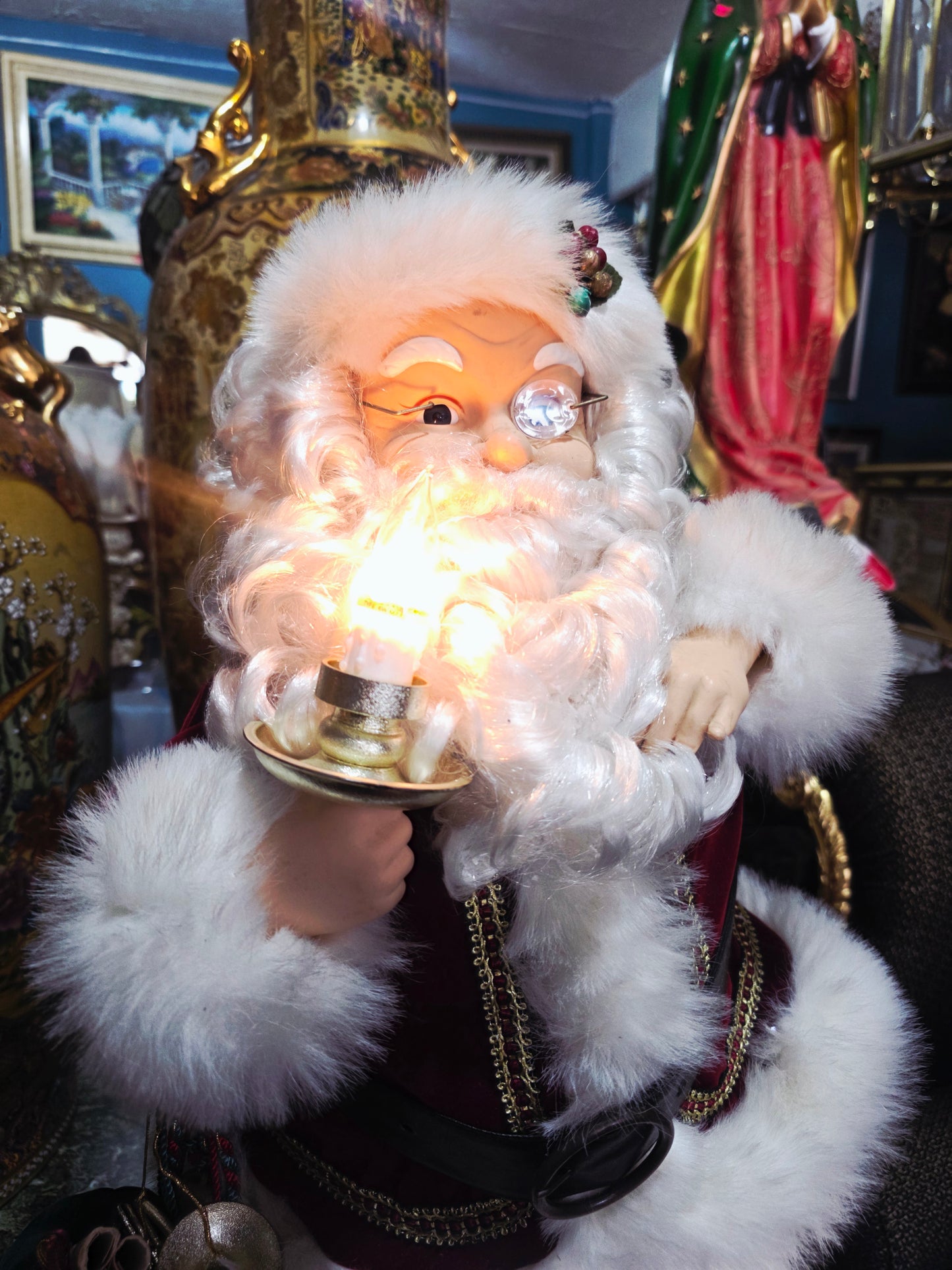 🎅 Vintage Santa Claus Animated Figure – Holiday Creations 1998 🎄