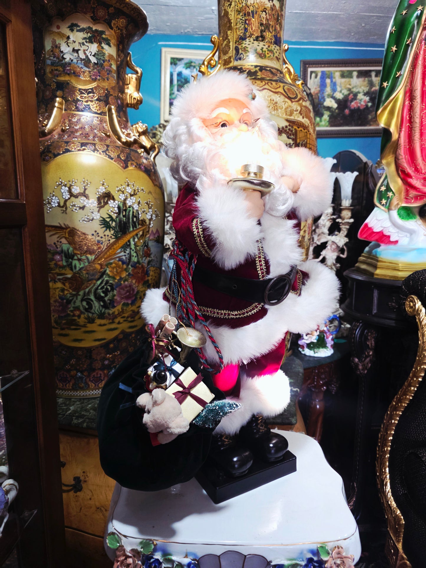 🎅 Vintage Santa Claus Animated Figure – Holiday Creations 1998 🎄