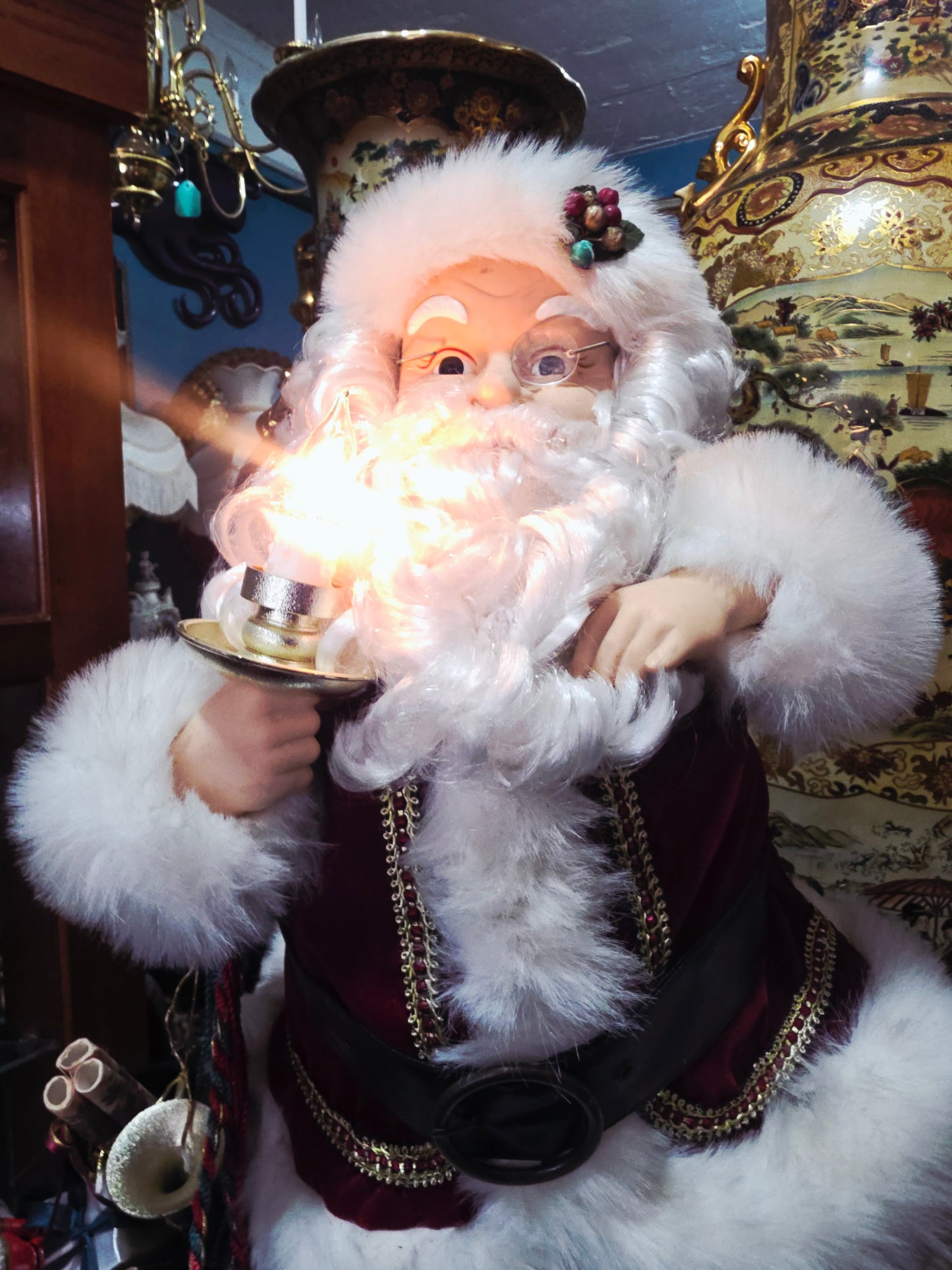 🎅 Vintage Santa Claus Animated Figure – Holiday Creations 1998 🎄