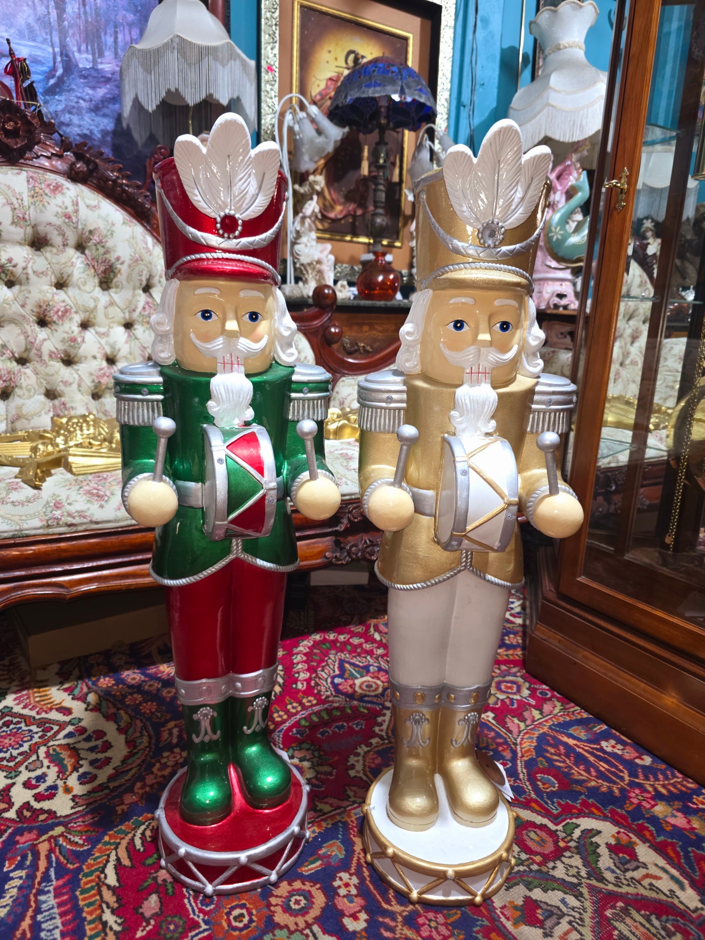 🎄❄️🎄 Imperial Christmas Nutcrackers – Monumental Duo with LED Lights 🎄❄️🎅