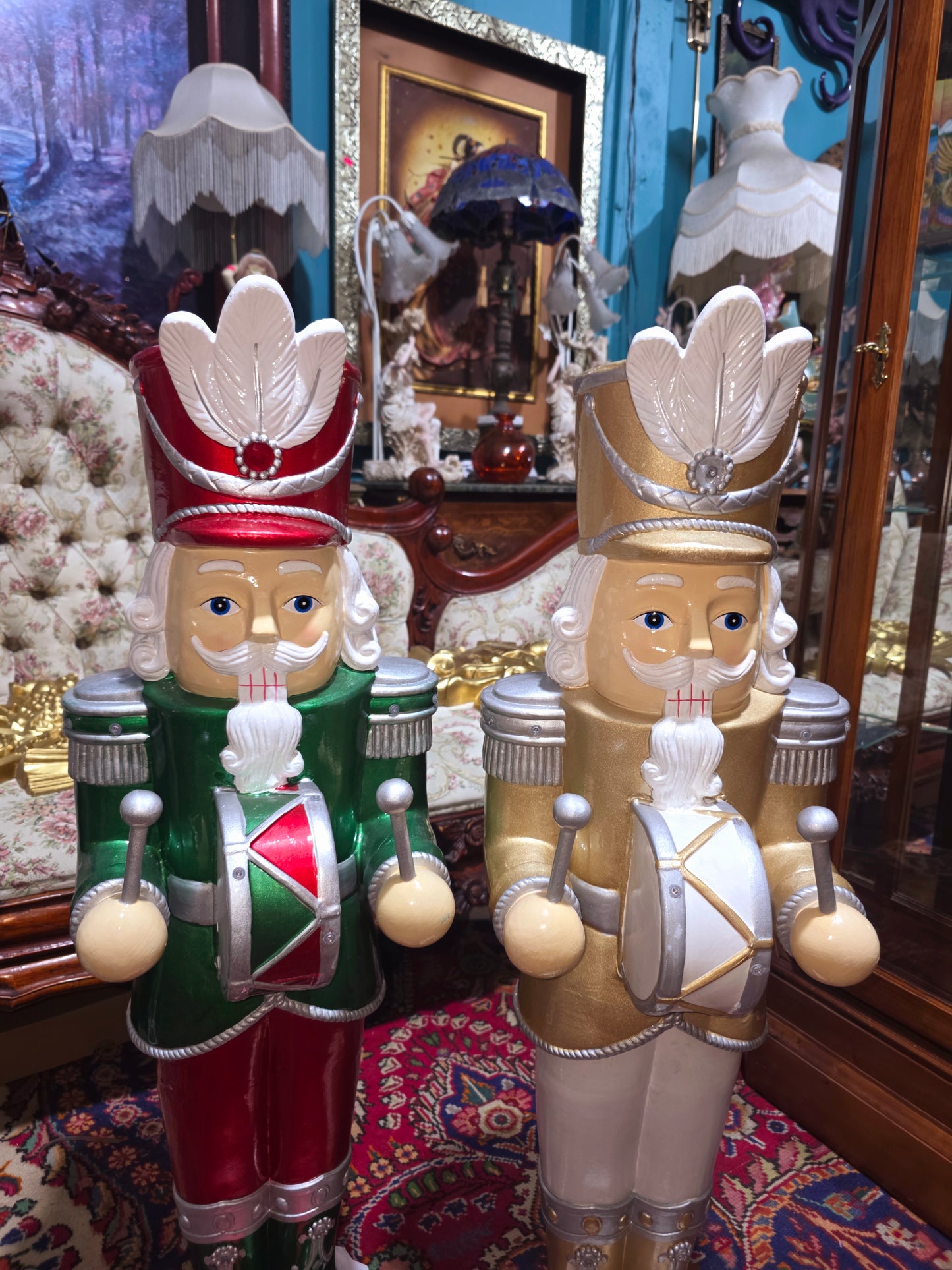 🎄❄️🎄 Imperial Christmas Nutcrackers – Monumental Duo with LED Lights 🎄❄️🎅