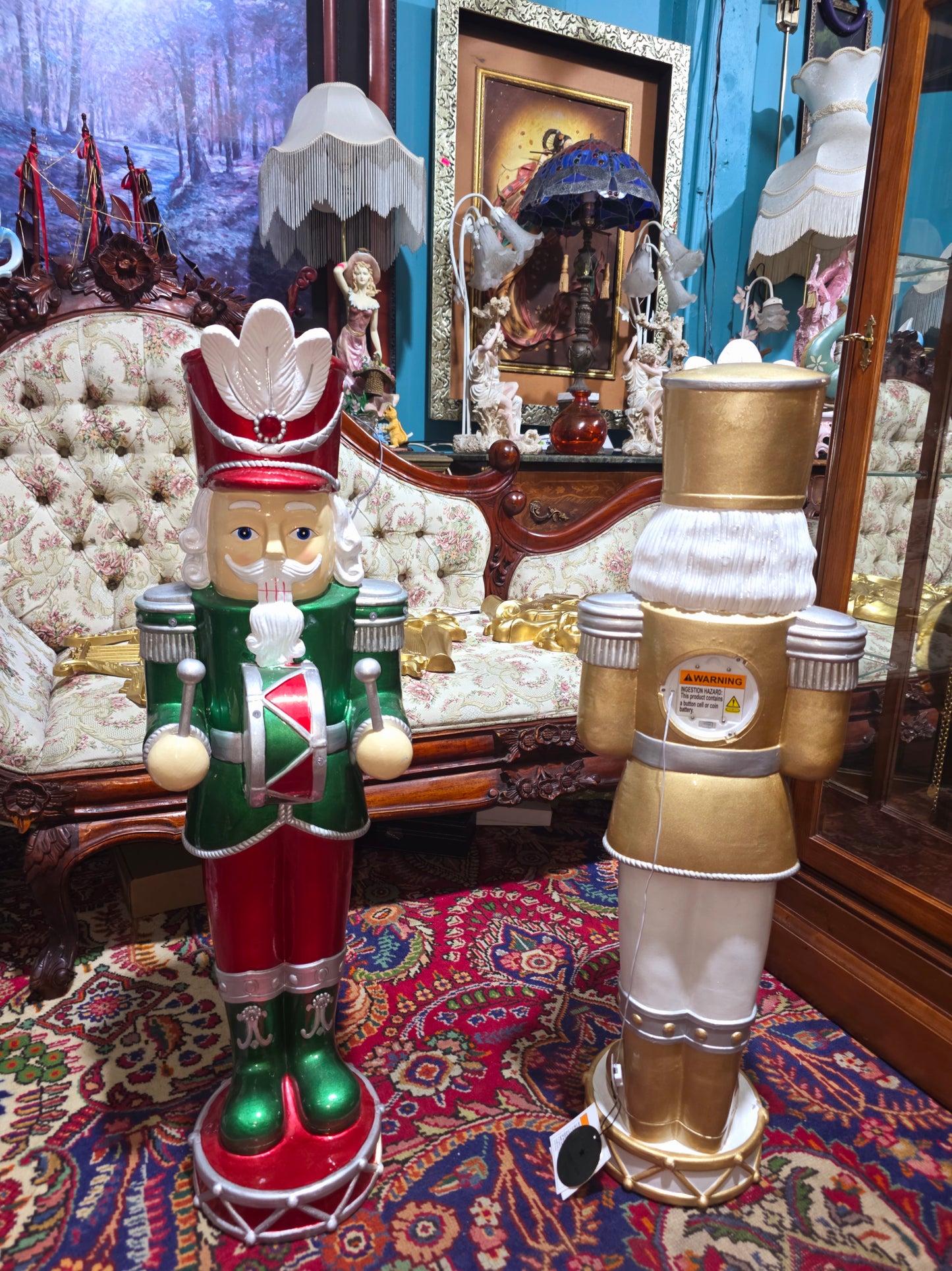 🎄❄️🎄 Imperial Christmas Nutcrackers – Monumental Duo with LED Lights 🎄❄️🎅
