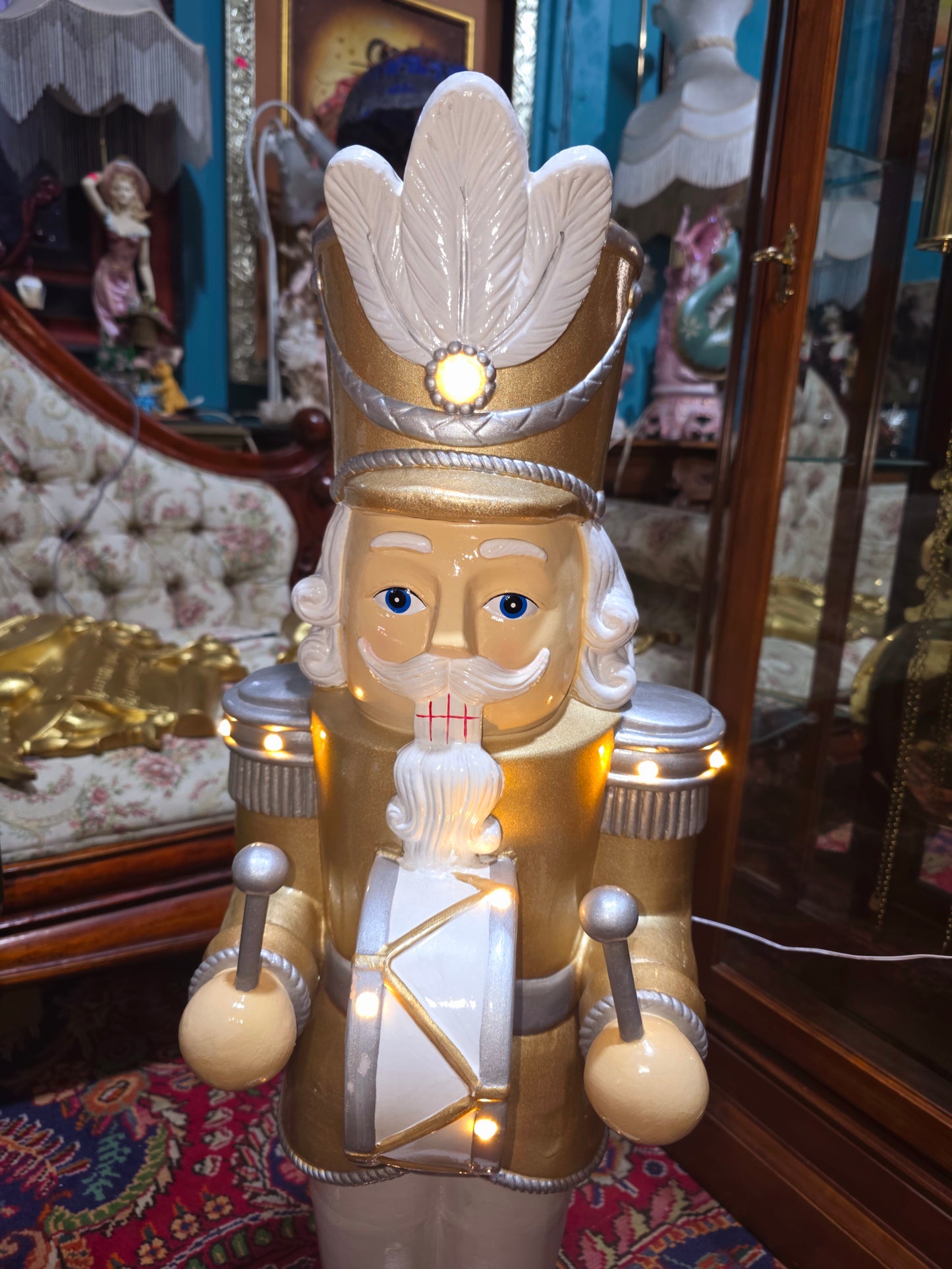 🎄❄️🎄 Imperial Christmas Nutcrackers – Monumental Duo with LED Lights 🎄❄️🎅