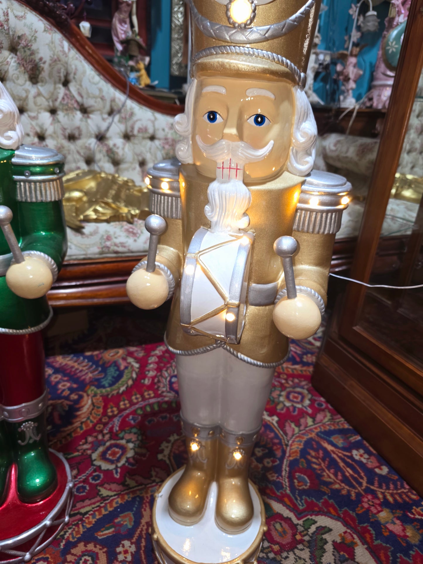 🎄❄️🎄 Imperial Christmas Nutcrackers – Monumental Duo with LED Lights 🎄❄️🎅