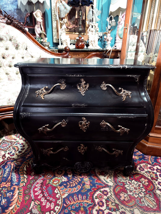 🌿Pair of Louis XV style Bombay chairs by Baker Furniture 🇫🇷🖤🌿