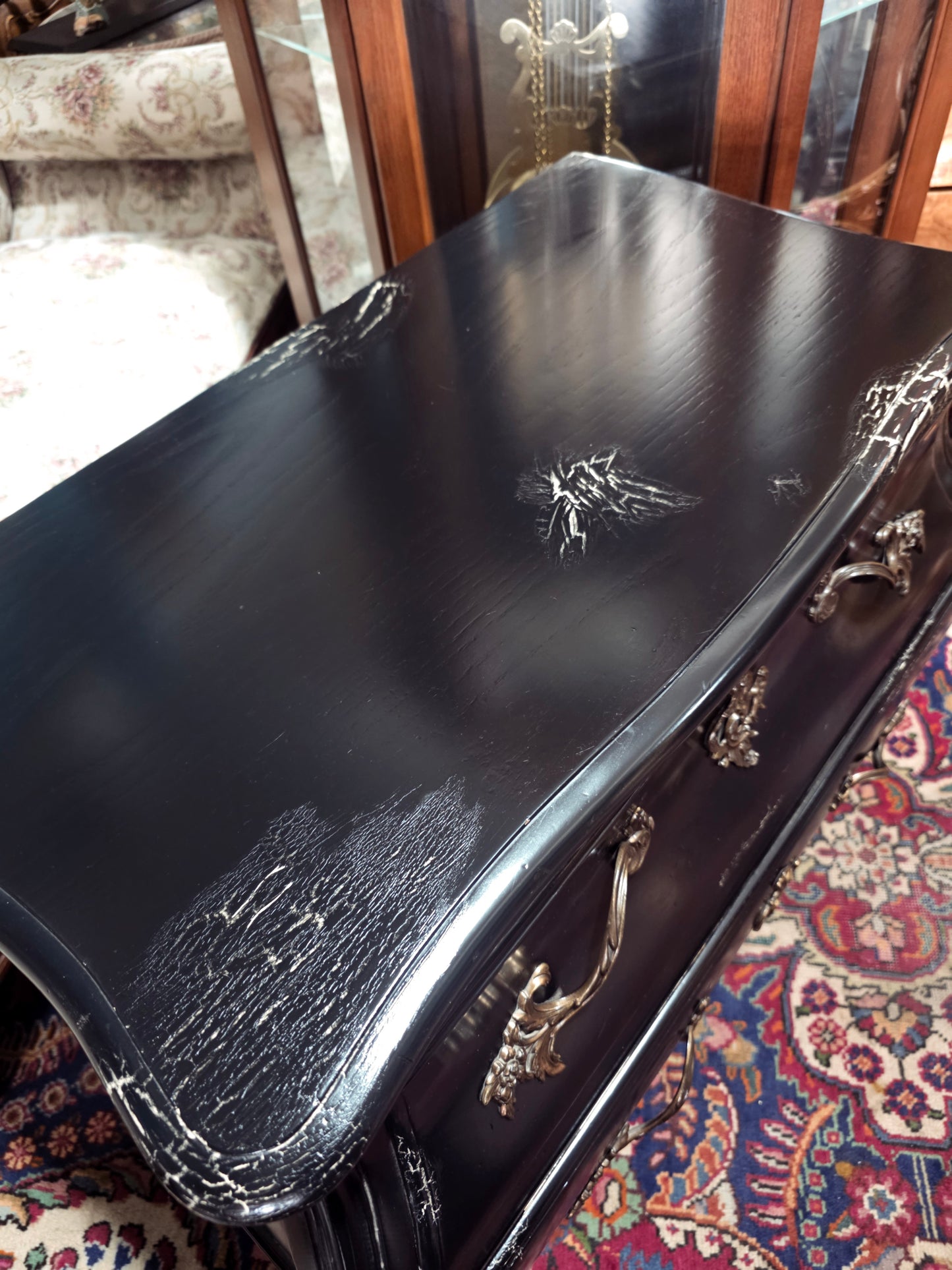 🌿Pair of Louis XV style Bombay chairs by Baker Furniture 🇫🇷🖤🌿