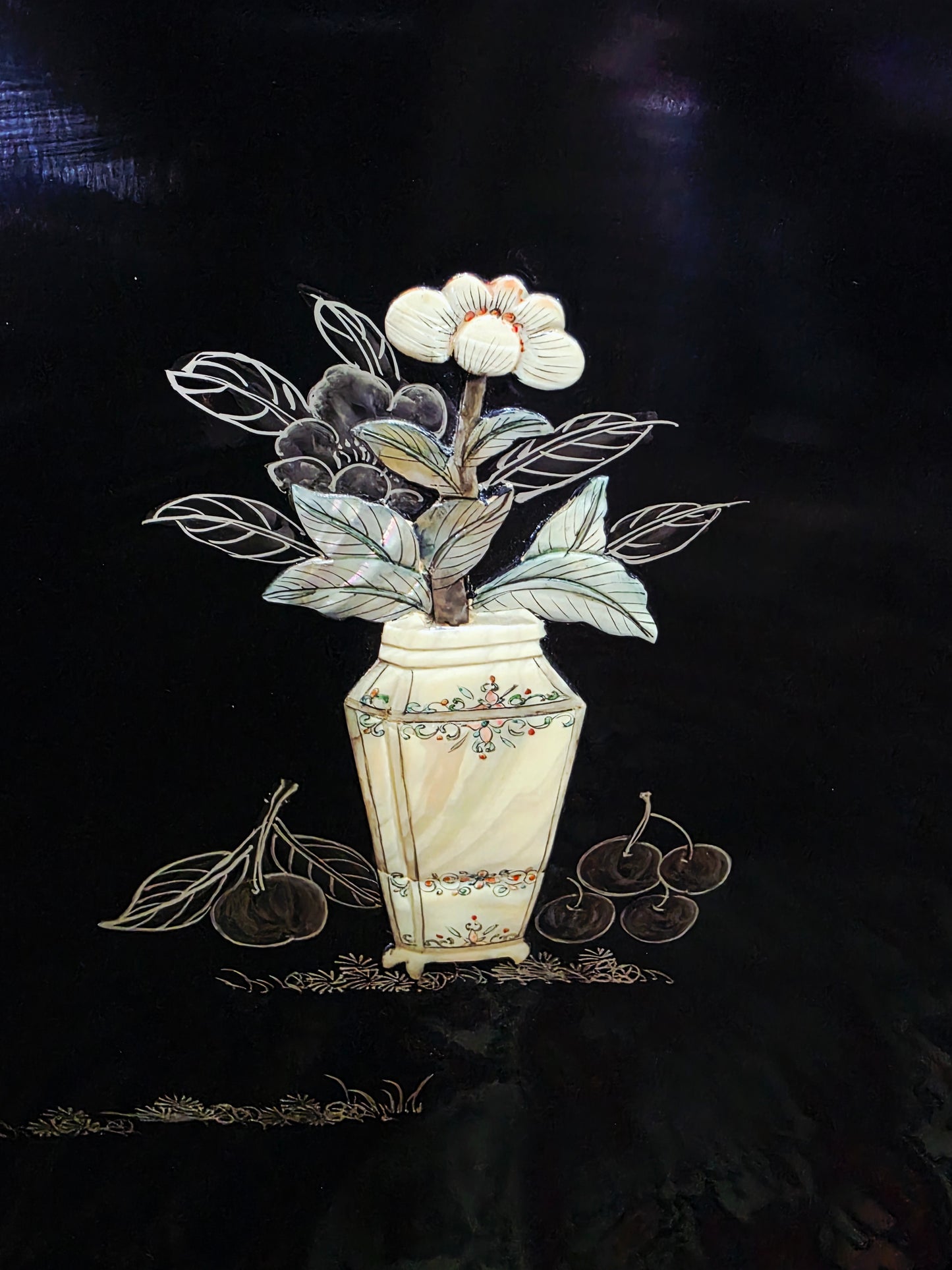 Mid-Century Style Chinese Round 4-Panel Screen✨