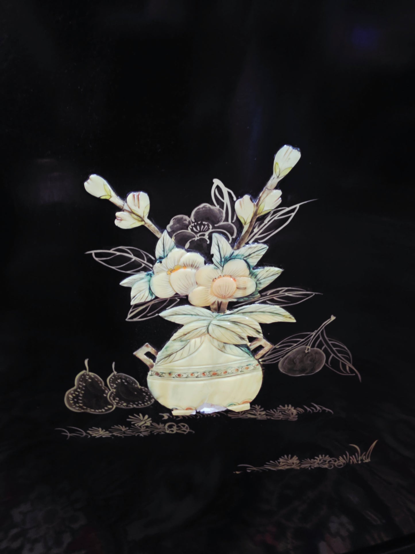 Mid-Century Style Chinese Round 4-Panel Screen✨