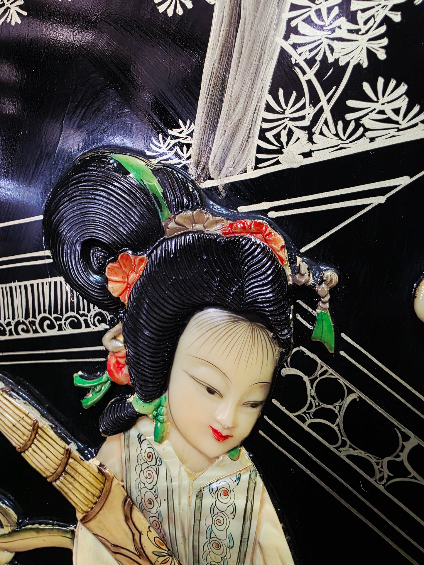 Mid-Century Style Chinese Round 4-Panel Screen✨