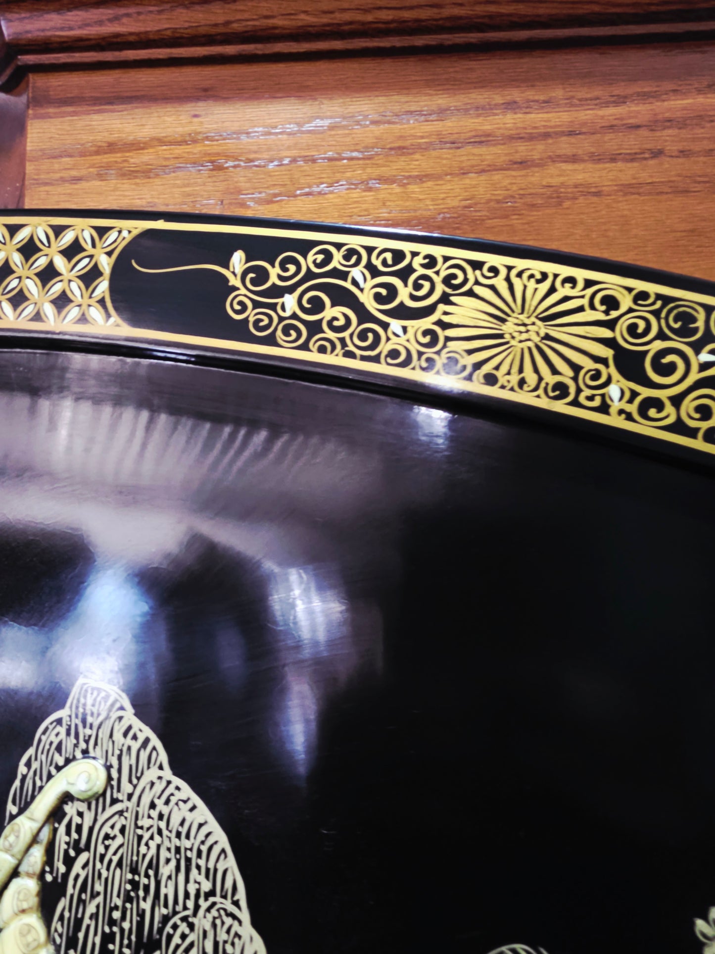 Mid-Century Style Chinese Round 4-Panel Screen✨