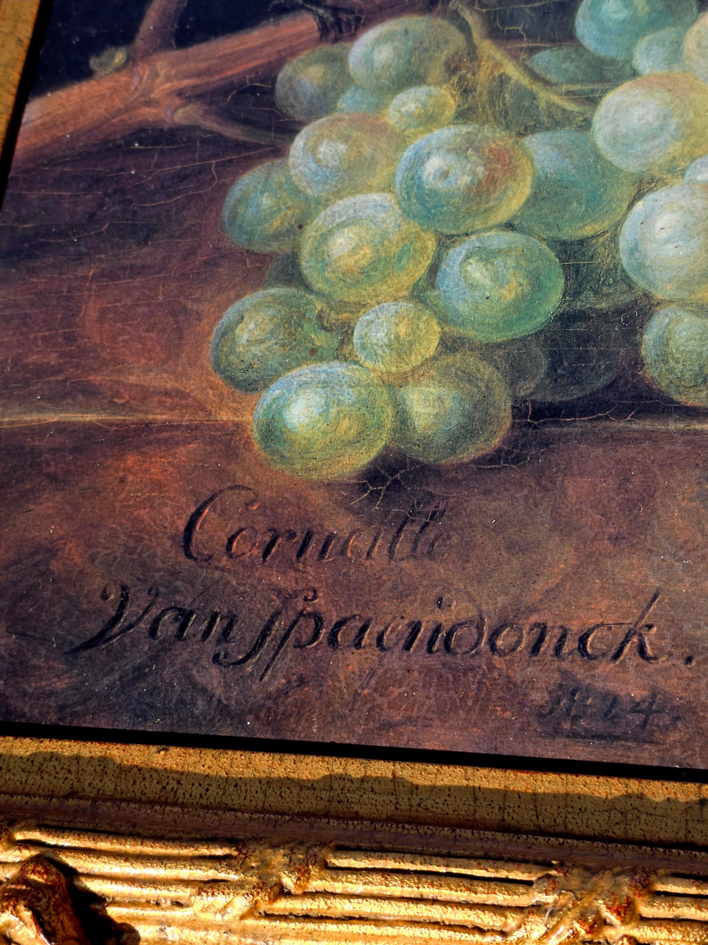 🎨 Obra Floral Pintada a Mano – Elegancia Firmada - artista Cornelis Van Spaendonck 1824🎨✨🎨