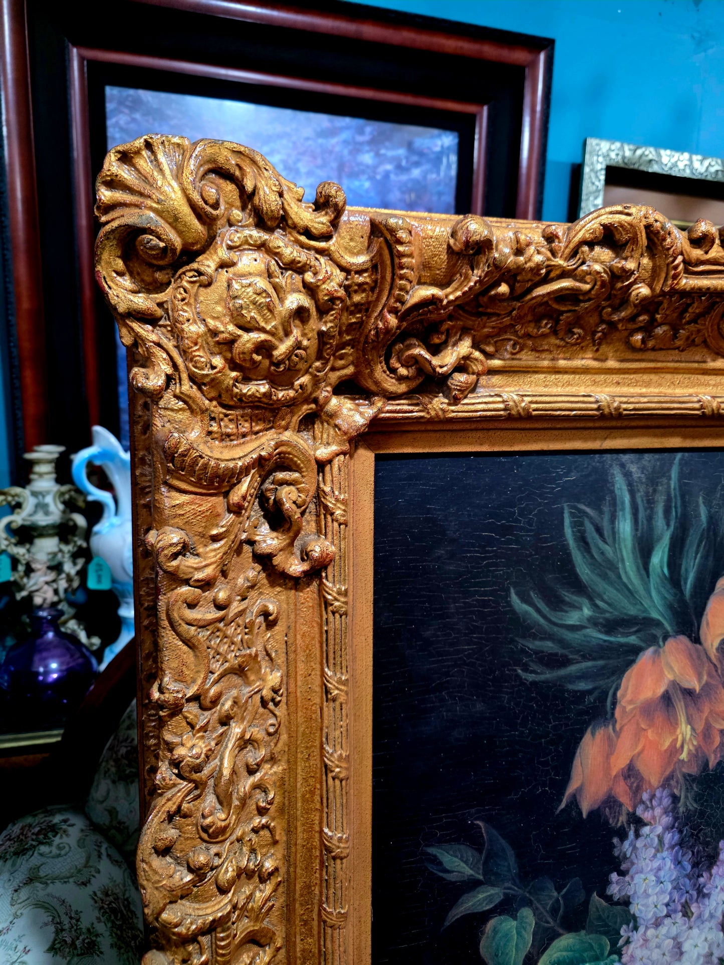 🎨 Obra Floral Pintada a Mano – Elegancia Firmada - artista Cornelis Van Spaendonck 1824🎨✨🎨