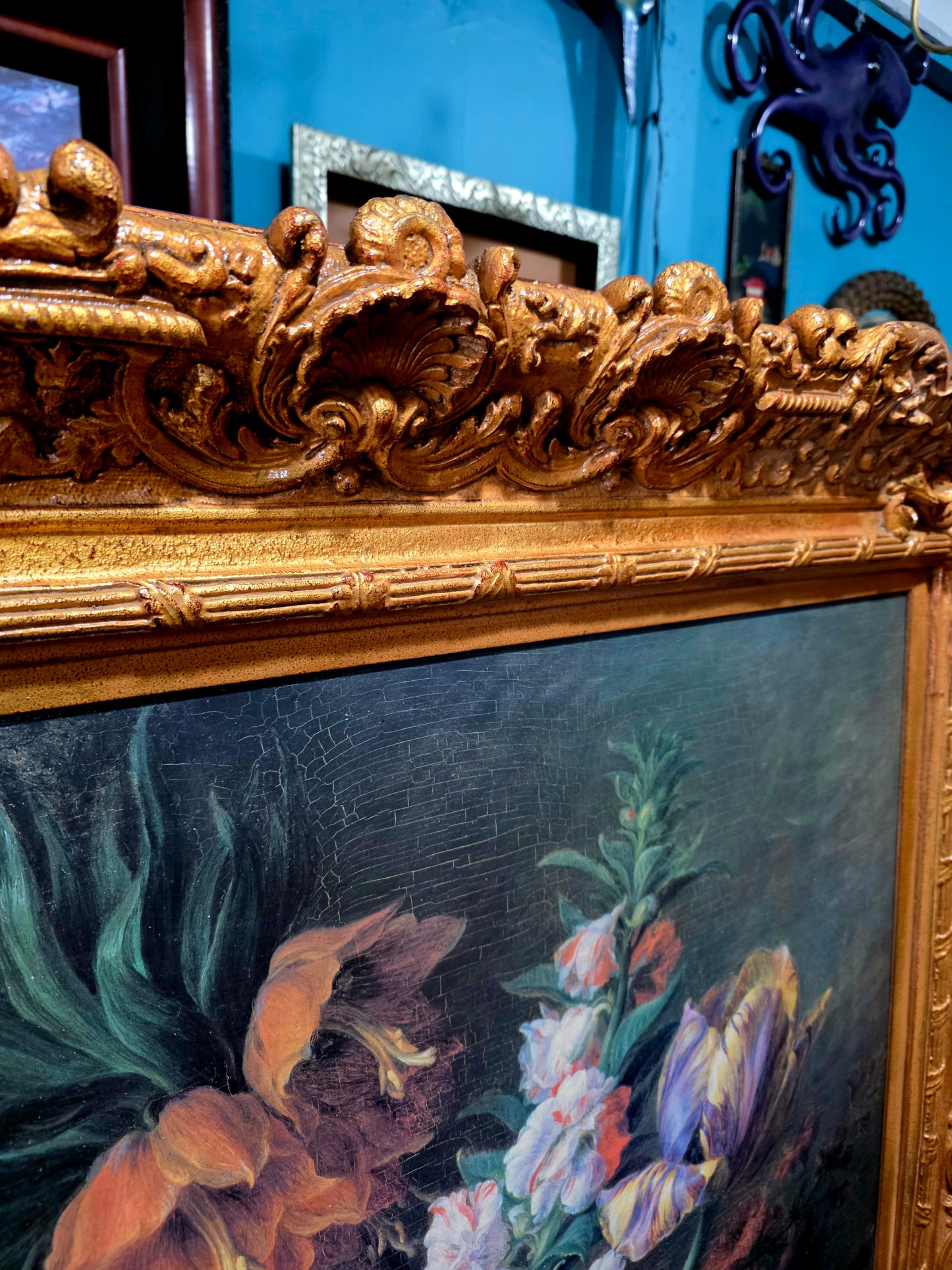 🎨 Obra Floral Pintada a Mano – Elegancia Firmada - artista Cornelis Van Spaendonck 1824🎨✨🎨