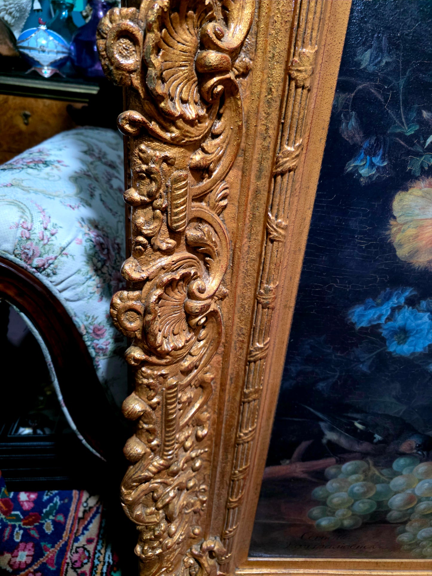 🎨 Obra Floral Pintada a Mano – Elegancia Firmada - artista Cornelis Van Spaendonck 1824🎨✨🎨