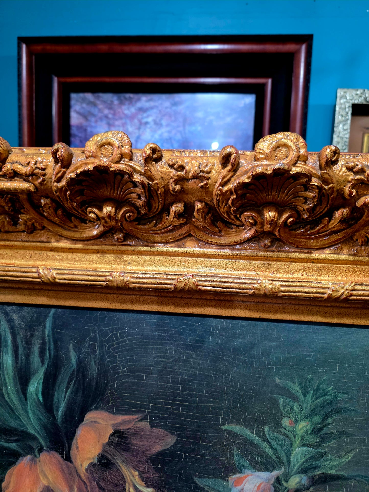 🎨 Obra Floral Pintada a Mano – Elegancia Firmada - artista Cornelis Van Spaendonck 1824🎨✨🎨